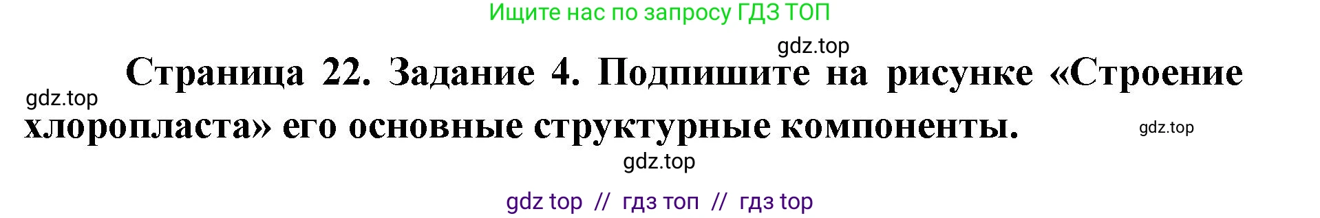 Биология, 9 класс рабочая тетрадь, авторы: Пасечник Владимир Васильевич, Швецов Глеб Геннадьевич, издательство Просвещение, Москва, 2019, страница 22, номер 4, Решение