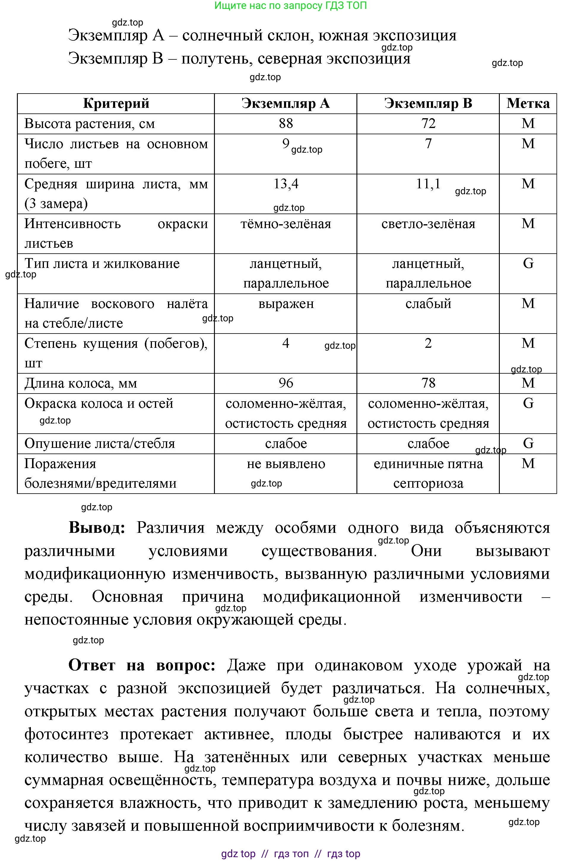 Биология, 9 класс рабочая тетрадь, авторы: Пасечник Владимир Васильевич, Швецов Глеб Геннадьевич, издательство Просвещение, Москва, 2019, страница 54, номер 5, Решение (продолжение 2)