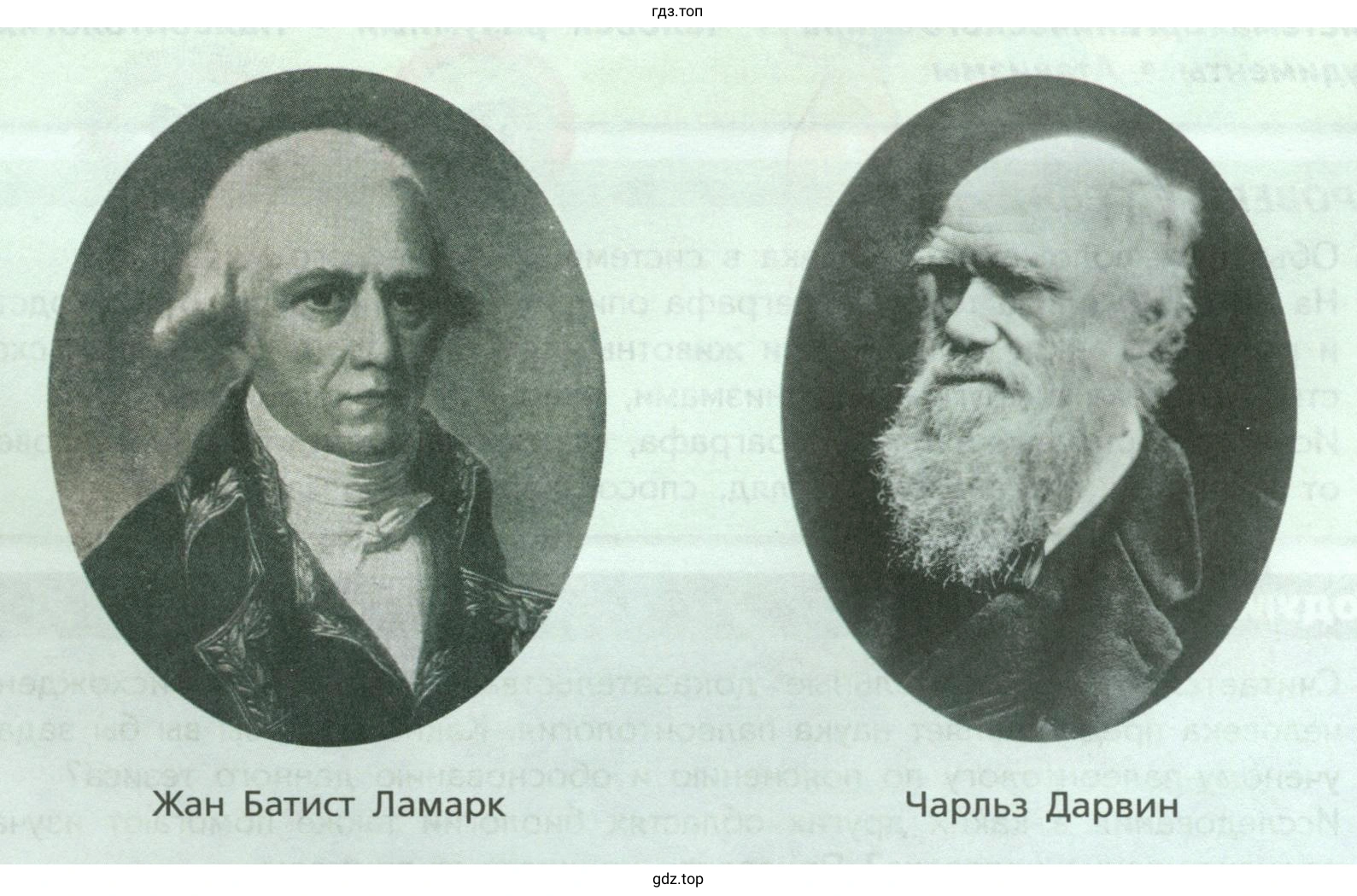 Жана-Батиста Ламарка и Чарльз Дарвин