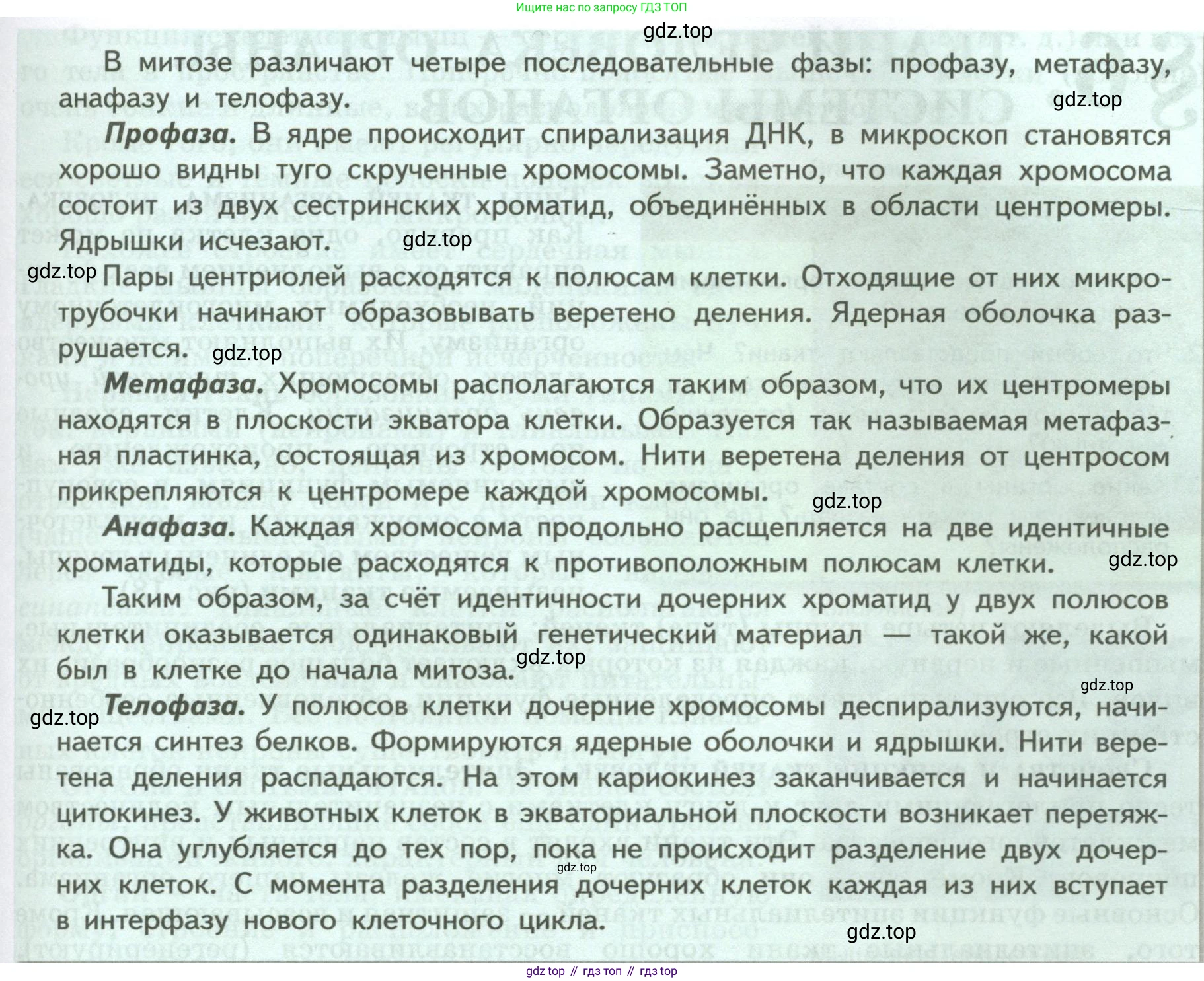 ГДЗ Биология, 9 класс Учебник, авторы: Пасечник Владимир Васильевич, Каменский Андрей Александрович, Швецов Глеб Геннадьевич, Гапонюк Зоя Георгиевна, издательство Просвещение, Москва, 2023, белого цвета, страница 36, Условие (продолжение 2)