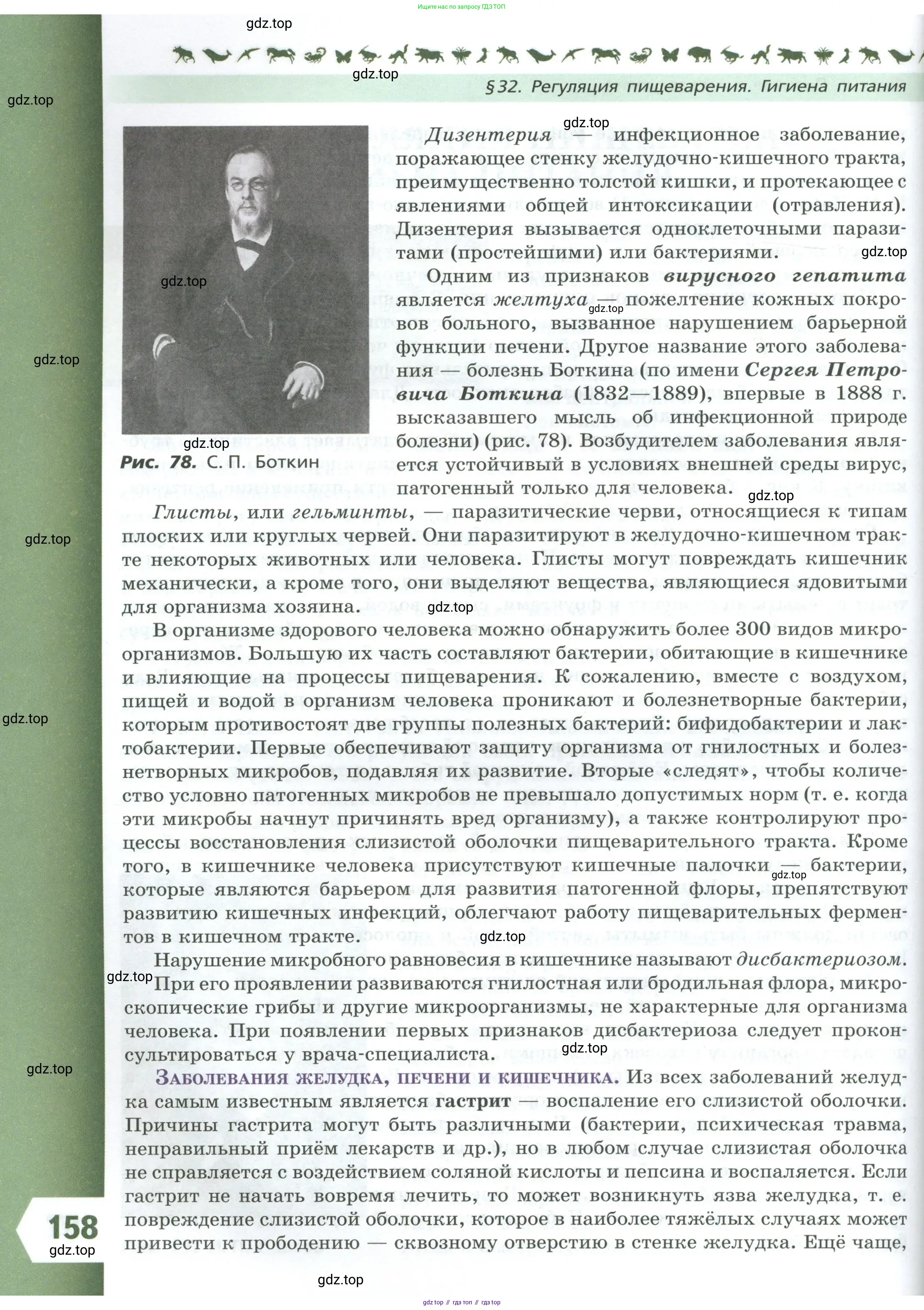 Биология, 9 класс Учебник, авторы: Пасечник Владимир Васильевич, Каменский Андрей Александрович, Швецов Глеб Геннадьевич, Гапонюк Зоя Георгиевна, издательство Просвещение, Москва, 2023, белого цвета, страница 158