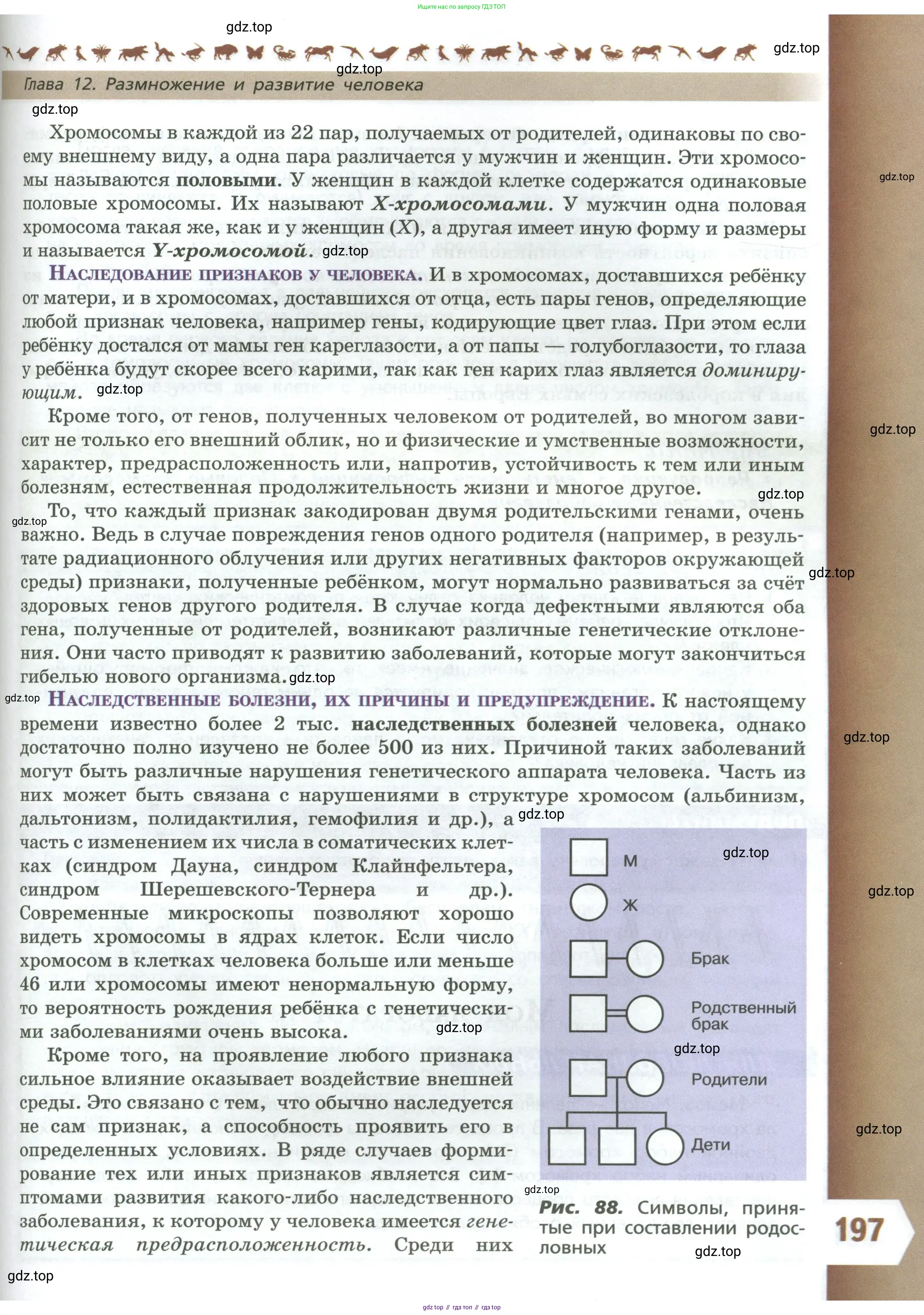 Биология, 9 класс Учебник, авторы: Пасечник Владимир Васильевич, Каменский Андрей Александрович, Швецов Глеб Геннадьевич, Гапонюк Зоя Георгиевна, издательство Просвещение, Москва, 2023, белого цвета, страница 197