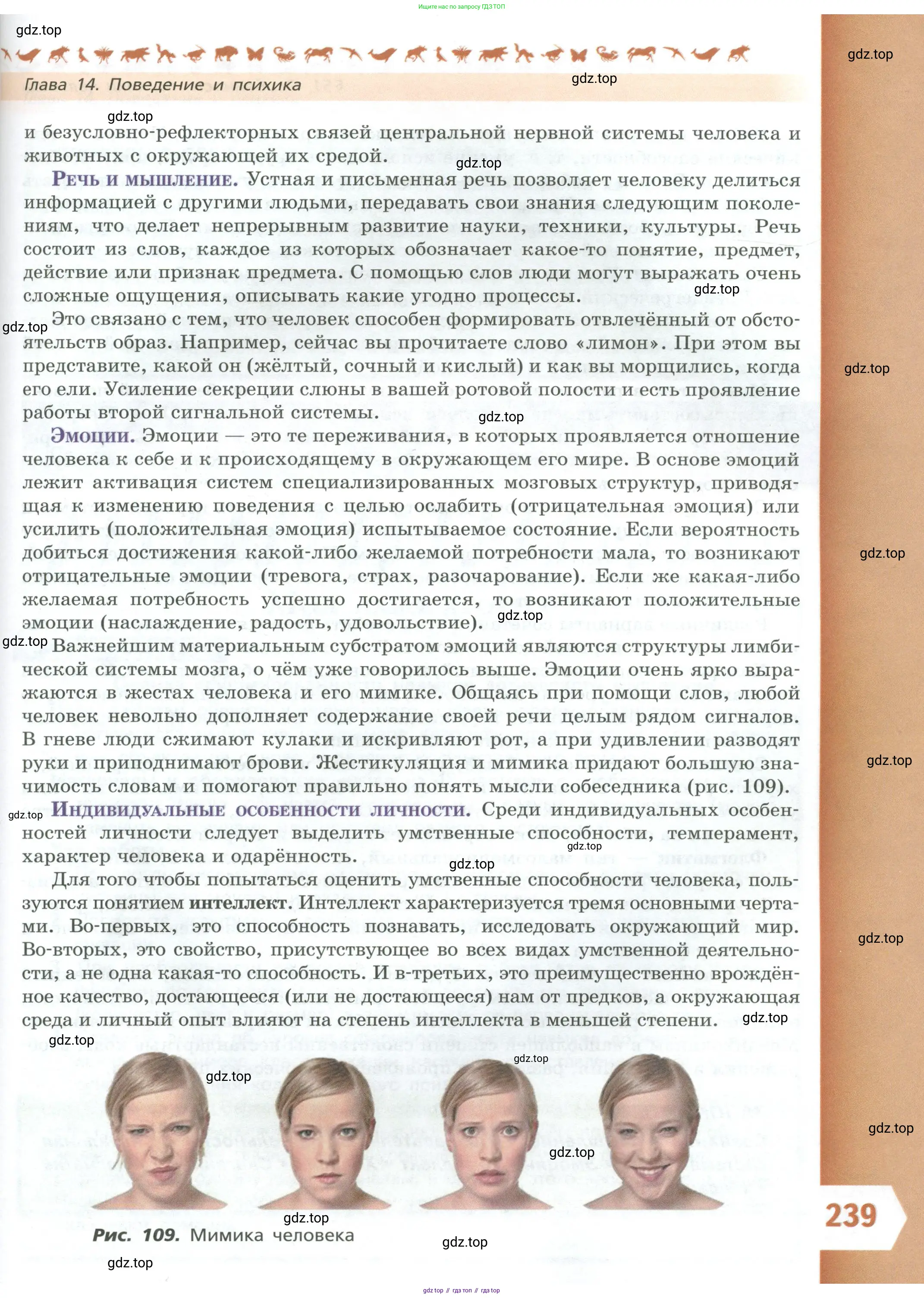 Биология, 9 класс Учебник, авторы: Пасечник Владимир Васильевич, Каменский Андрей Александрович, Швецов Глеб Геннадьевич, Гапонюк Зоя Георгиевна, издательство Просвещение, Москва, 2023, белого цвета, страница 239