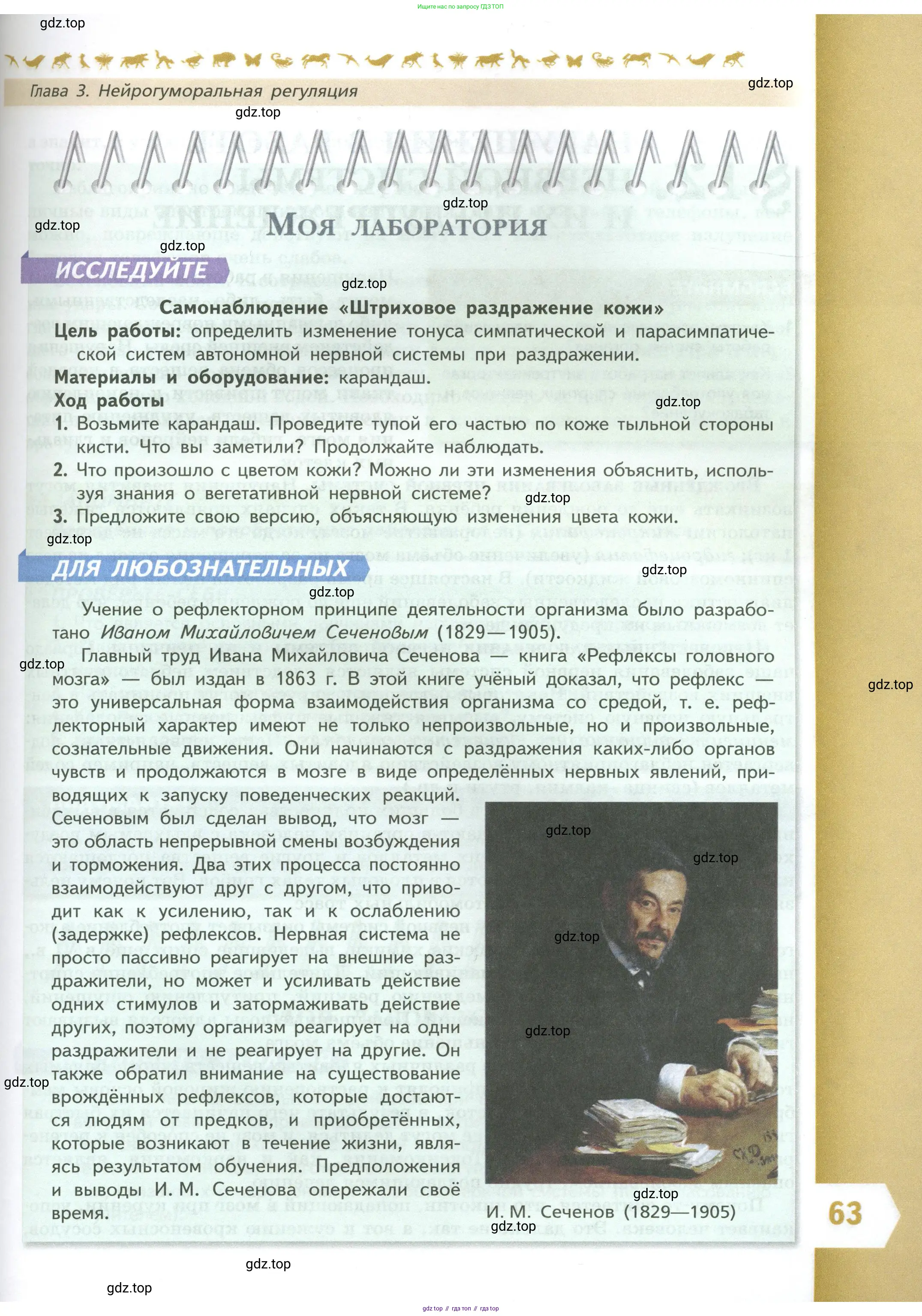 Биология, 9 класс Учебник, авторы: Пасечник Владимир Васильевич, Каменский Андрей Александрович, Швецов Глеб Геннадьевич, Гапонюк Зоя Георгиевна, издательство Просвещение, Москва, 2023, белого цвета, страница 63