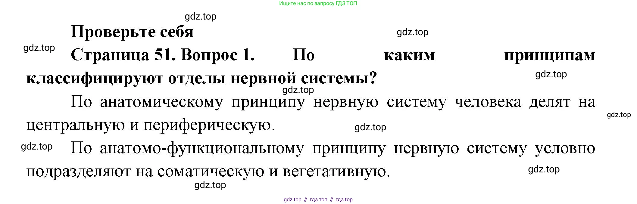 Биология, 9 класс Учебник, авторы: Пасечник Владимир Васильевич, Каменский Андрей Александрович, Швецов Глеб Геннадьевич, Гапонюк Зоя Георгиевна, издательство Просвещение, Москва, 2023, белого цвета, страница 51, номер 1, Решение