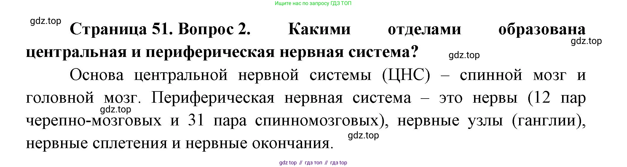 Биология, 9 класс Учебник, авторы: Пасечник Владимир Васильевич, Каменский Андрей Александрович, Швецов Глеб Геннадьевич, Гапонюк Зоя Георгиевна, издательство Просвещение, Москва, 2023, белого цвета, страница 51, номер 2, Решение