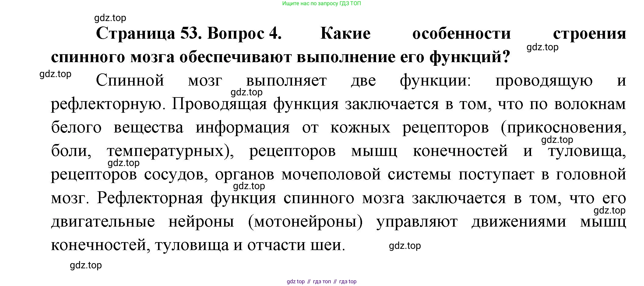 ГДЗ Биология, 9 класс Учебник, авторы: Пасечник Владимир Васильевич, Каменский Андрей Александрович, Швецов Глеб Геннадьевич, Гапонюк Зоя Георгиевна, издательство Просвещение, Москва, 2023, белого цвета, страница 53, номер 4, Решение