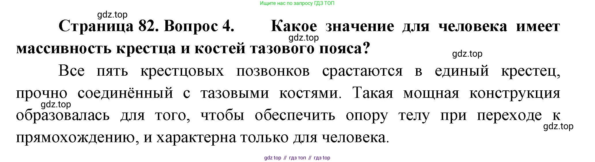Биология, 9 класс Учебник, авторы: Пасечник Владимир Васильевич, Каменский Андрей Александрович, Швецов Глеб Геннадьевич, Гапонюк Зоя Георгиевна, издательство Просвещение, Москва, 2023, белого цвета, страница 82, номер 4, Решение