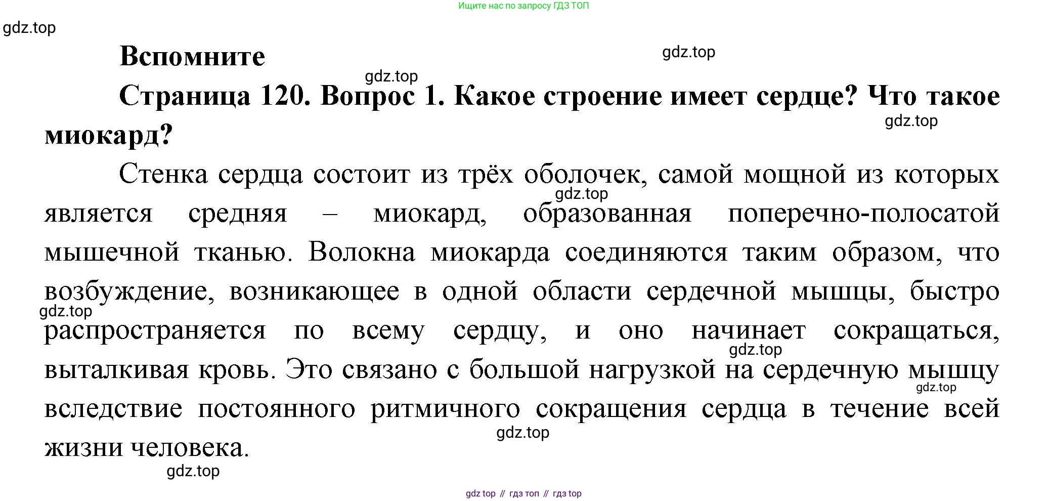 ГДЗ Биология, 9 класс Учебник, авторы: Пасечник Владимир Васильевич, Каменский Андрей Александрович, Швецов Глеб Геннадьевич, Гапонюк Зоя Георгиевна, издательство Просвещение, Москва, 2023, белого цвета, страница 120, номер 1, Решение