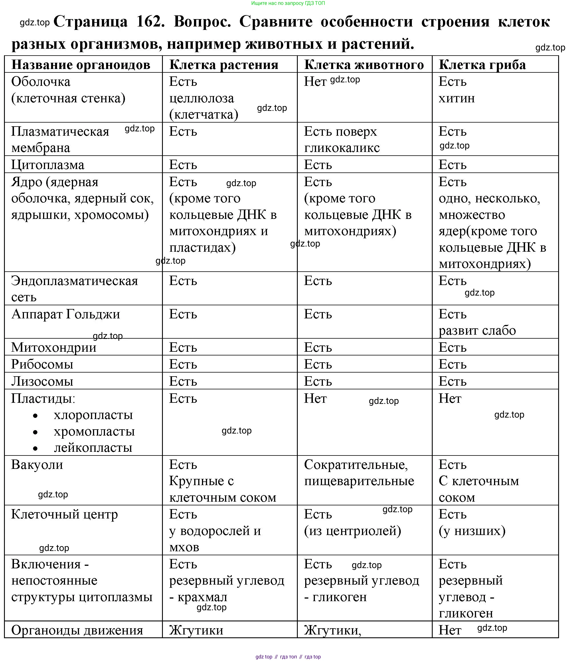 ГДЗ Биология, 10 класс Учебник, авторы: Пасечник Владимир Васильевич, Каменский Андрей Александрович, Рубцов Александр Михайлович, Швецов Глеб Геннадьевич, Абовян Леван Арташесович, Гапонюк Зоя Георгиевна, издательство Просвещение, Москва, 2024, коричневого цвета, Часть 1, страница 162, номер 11, Решение