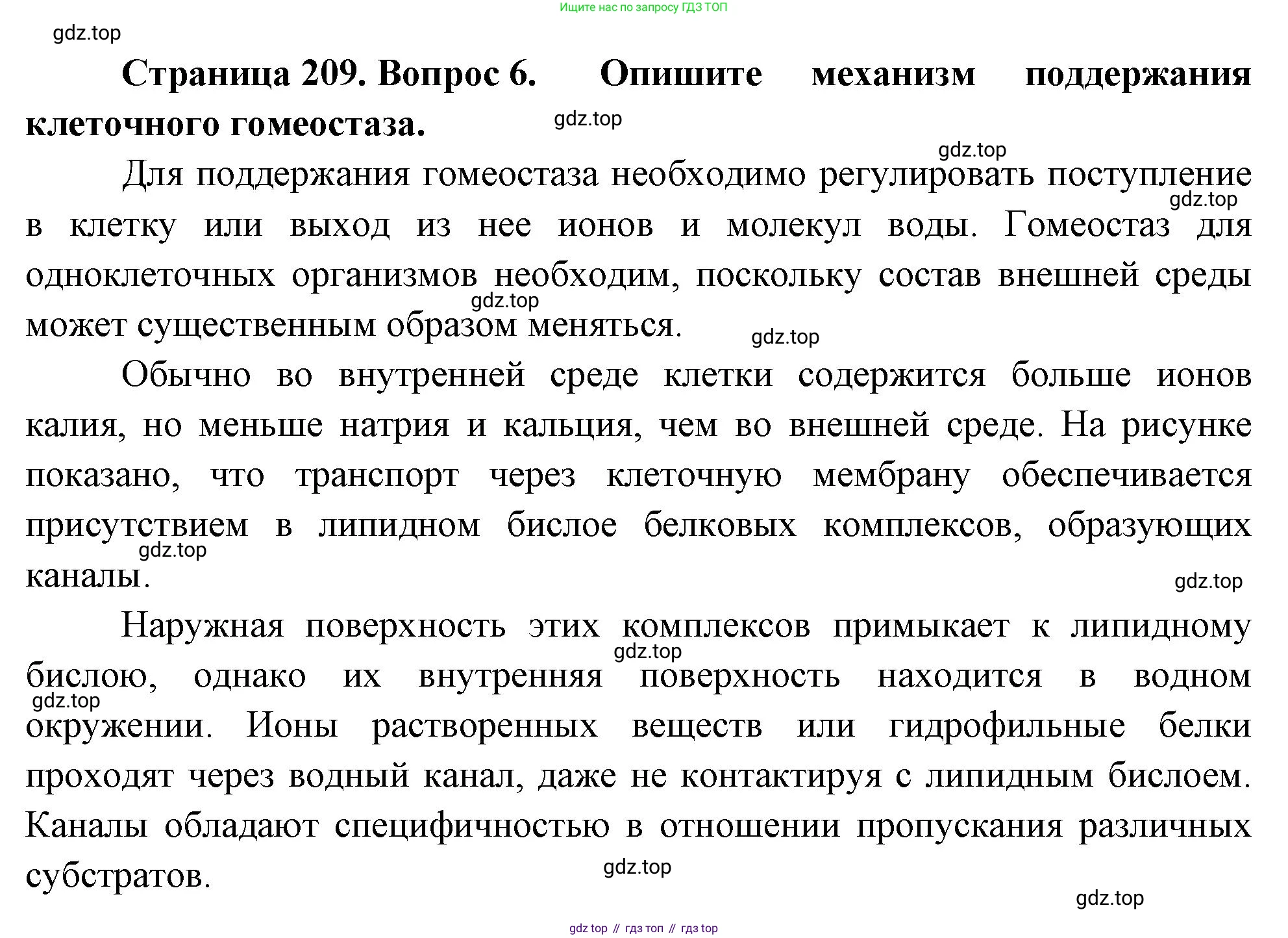 ГДЗ Биология, 10 класс Учебник, авторы: Пасечник Владимир Васильевич, Каменский Андрей Александрович, Рубцов Александр Михайлович, Швецов Глеб Геннадьевич, Абовян Леван Арташесович, Гапонюк Зоя Георгиевна, издательство Просвещение, Москва, 2024, коричневого цвета, Часть 1, страница 209, номер 6, Решение