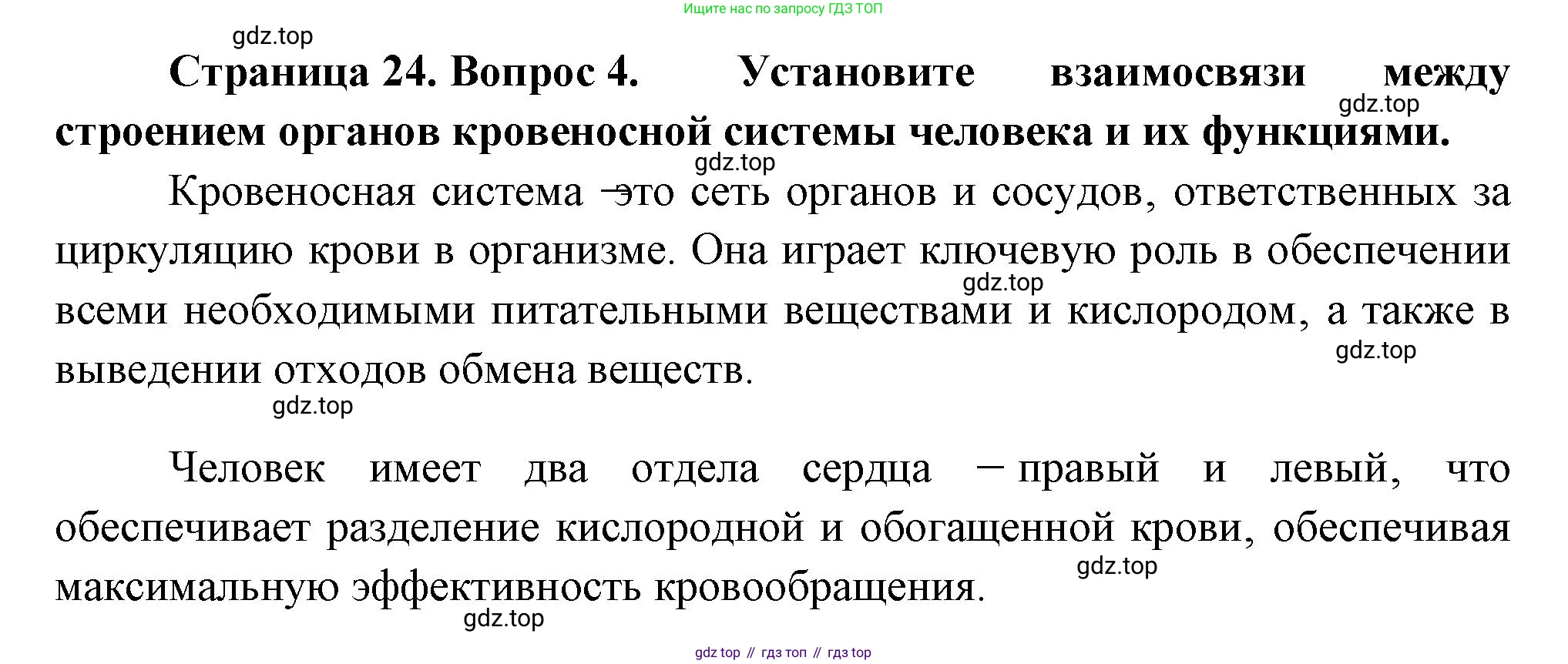ГДЗ Биология, 10 класс Учебник, авторы: Пасечник Владимир Васильевич, Каменский Андрей Александрович, Рубцов Александр Михайлович, Швецов Глеб Геннадьевич, Абовян Леван Арташесович, Гапонюк Зоя Георгиевна, издательство Просвещение, Москва, 2024, коричневого цвета, Часть 2, страница 24, номер 4, Решение