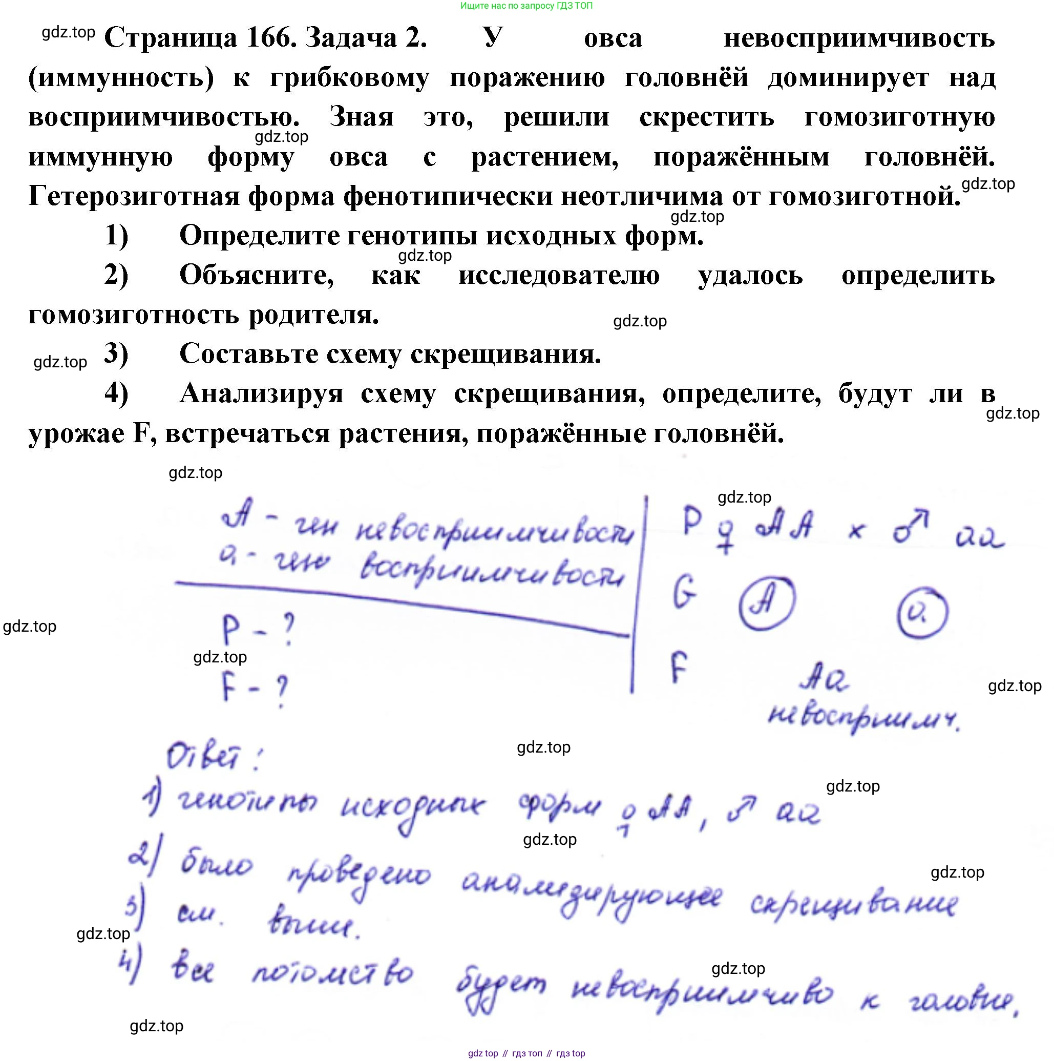 ГДЗ Биология, 10 класс Учебник, авторы: Пасечник Владимир Васильевич, Каменский Андрей Александрович, Рубцов Александр Михайлович, Швецов Глеб Геннадьевич, Абовян Леван Арташесович, Гапонюк Зоя Георгиевна, издательство Просвещение, Москва, 2024, коричневого цвета, Часть 2, страница 166, номер 2, Решение