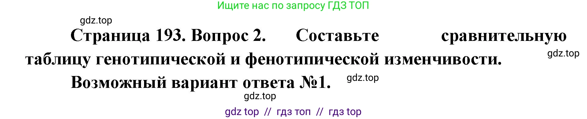 Биология, 10 класс Учебник, авторы: Пасечник Владимир Васильевич, Каменский Андрей Александрович, Рубцов Александр Михайлович, Швецов Глеб Геннадьевич, Абовян Леван Арташесович, Гапонюк Зоя Георгиевна, издательство Просвещение, Москва, 2024, коричневого цвета, Часть 2, страница 193, номер 2, Решение2