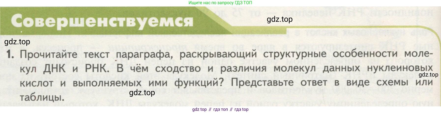 ГДЗ Биология, 10 класс Учебник, авторы: Пасечник Владимир Васильевич, Каменский Андрей Александрович, Рубцов Александр Михайлович, Швецов Глеб Геннадьевич, Гапонюк Зоя Георгиевна, издательство Просвещение, Москва, 2018, зелёного цвета, страница 90, номер 1, Условие