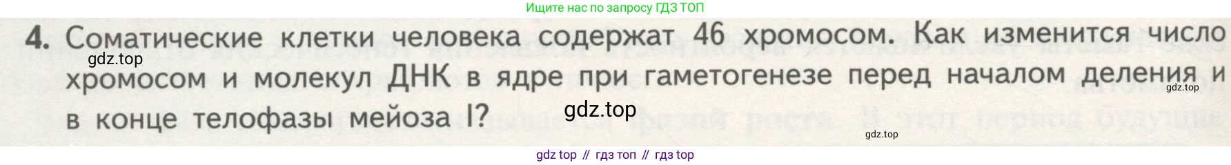 ГДЗ Биология, 10 класс Учебник, авторы: Пасечник Владимир Васильевич, Каменский Андрей Александрович, Рубцов Александр Михайлович, Швецов Глеб Геннадьевич, Гапонюк Зоя Георгиевна, издательство Просвещение, Москва, 2018, зелёного цвета, страница 196, номер 4, Условие