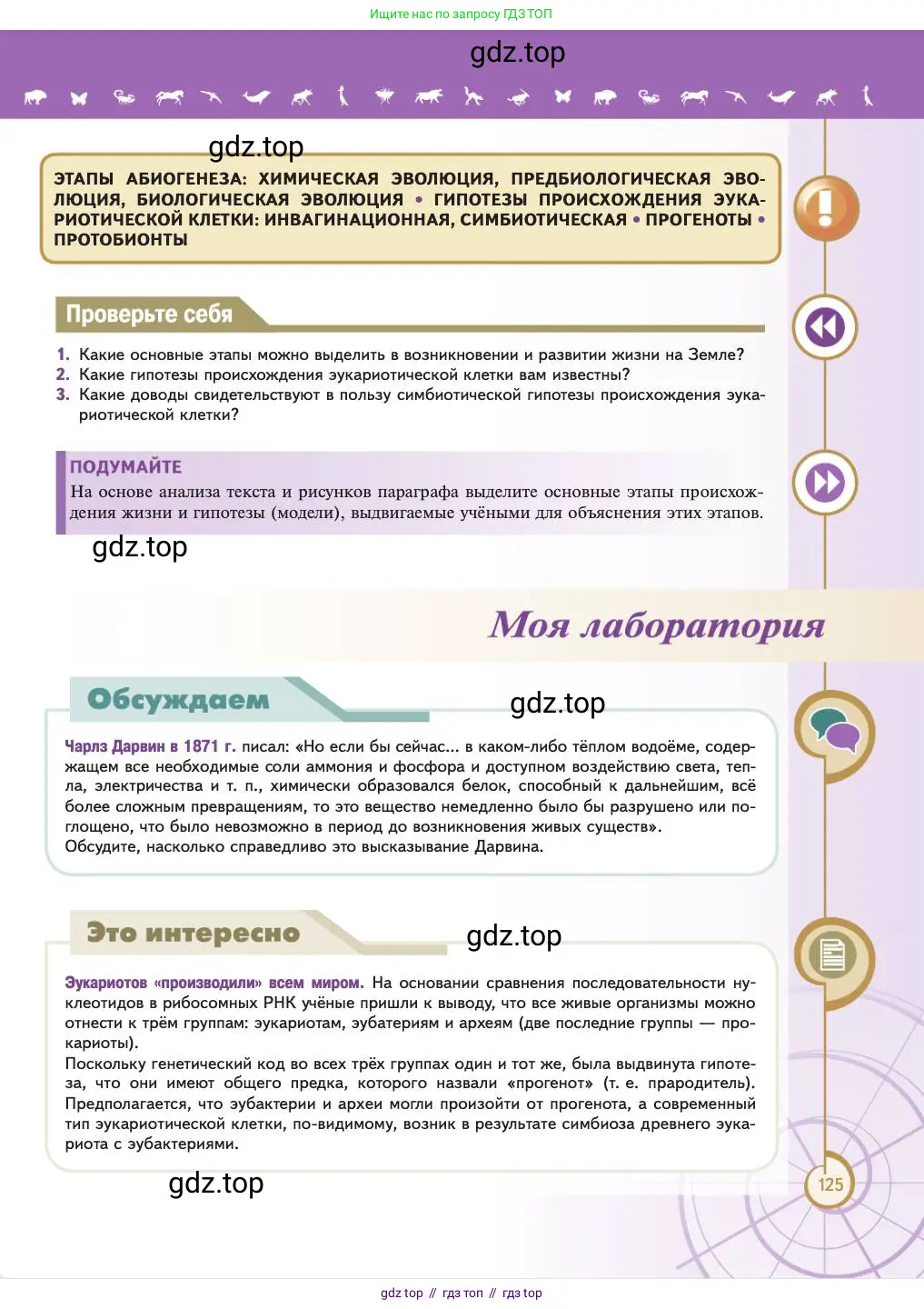 Биология, 11 класс Учебник, авторы: Пасечник Владимир Васильевич, Каменский Андрей Александрович, Рубцов Александр Михайлович, Швецов Глеб Геннадьевич, Абовян Леван Арташесович, Гапонюк Зоя Георгиевна, издательство Просвещение, Москва, 2023, страница 125