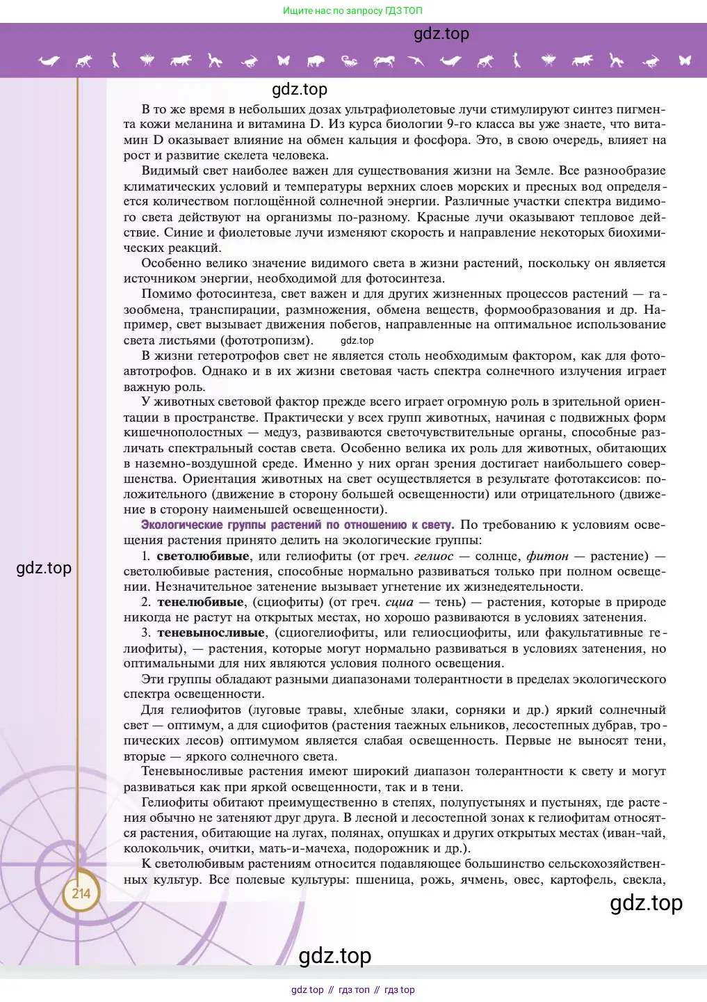 Биология, 11 класс Учебник, авторы: Пасечник Владимир Васильевич, Каменский Андрей Александрович, Рубцов Александр Михайлович, Швецов Глеб Геннадьевич, Абовян Леван Арташесович, Гапонюк Зоя Георгиевна, издательство Просвещение, Москва, 2023, страница 214