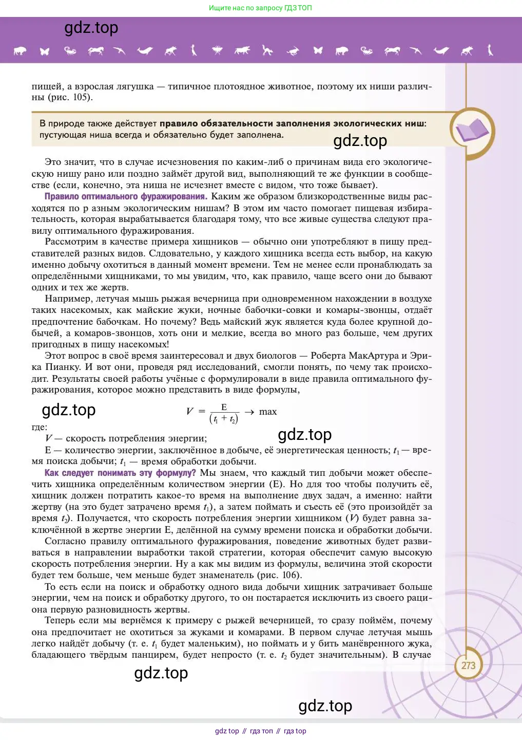 Биология, 11 класс Учебник, авторы: Пасечник Владимир Васильевич, Каменский Андрей Александрович, Рубцов Александр Михайлович, Швецов Глеб Геннадьевич, Абовян Леван Арташесович, Гапонюк Зоя Георгиевна, издательство Просвещение, Москва, 2023, страница 273