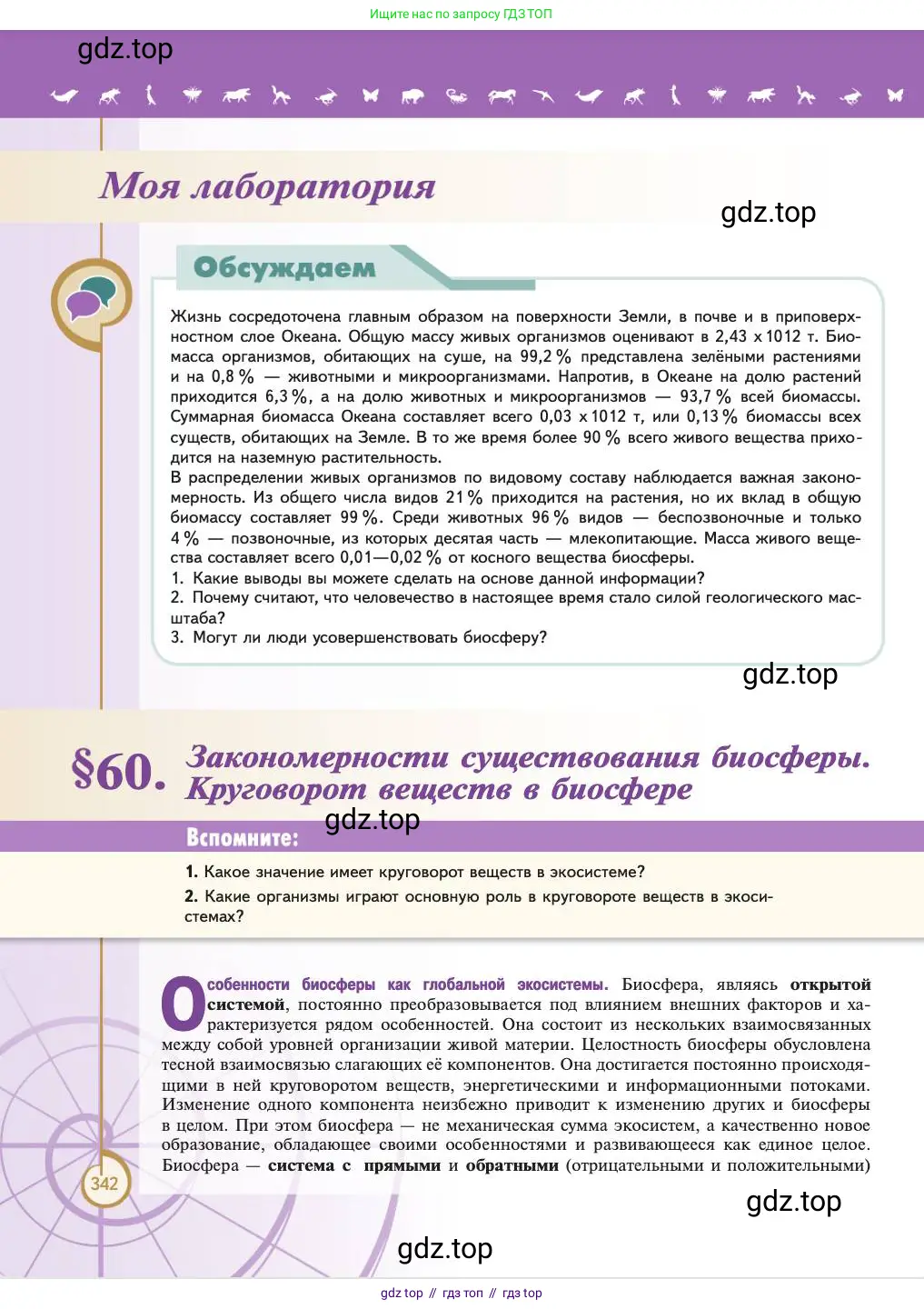 Биология, 11 класс Учебник, авторы: Пасечник Владимир Васильевич, Каменский Андрей Александрович, Рубцов Александр Михайлович, Швецов Глеб Геннадьевич, Абовян Леван Арташесович, Гапонюк Зоя Георгиевна, издательство Просвещение, Москва, 2023, страница 342