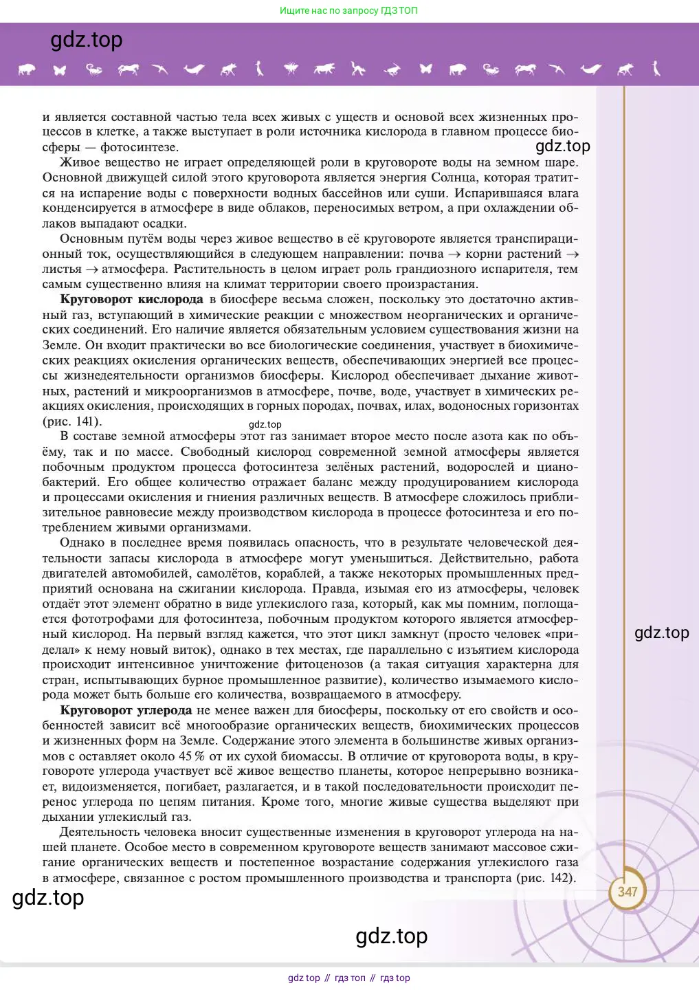 Биология, 11 класс Учебник, авторы: Пасечник Владимир Васильевич, Каменский Андрей Александрович, Рубцов Александр Михайлович, Швецов Глеб Геннадьевич, Абовян Леван Арташесович, Гапонюк Зоя Георгиевна, издательство Просвещение, Москва, 2023, страница 347