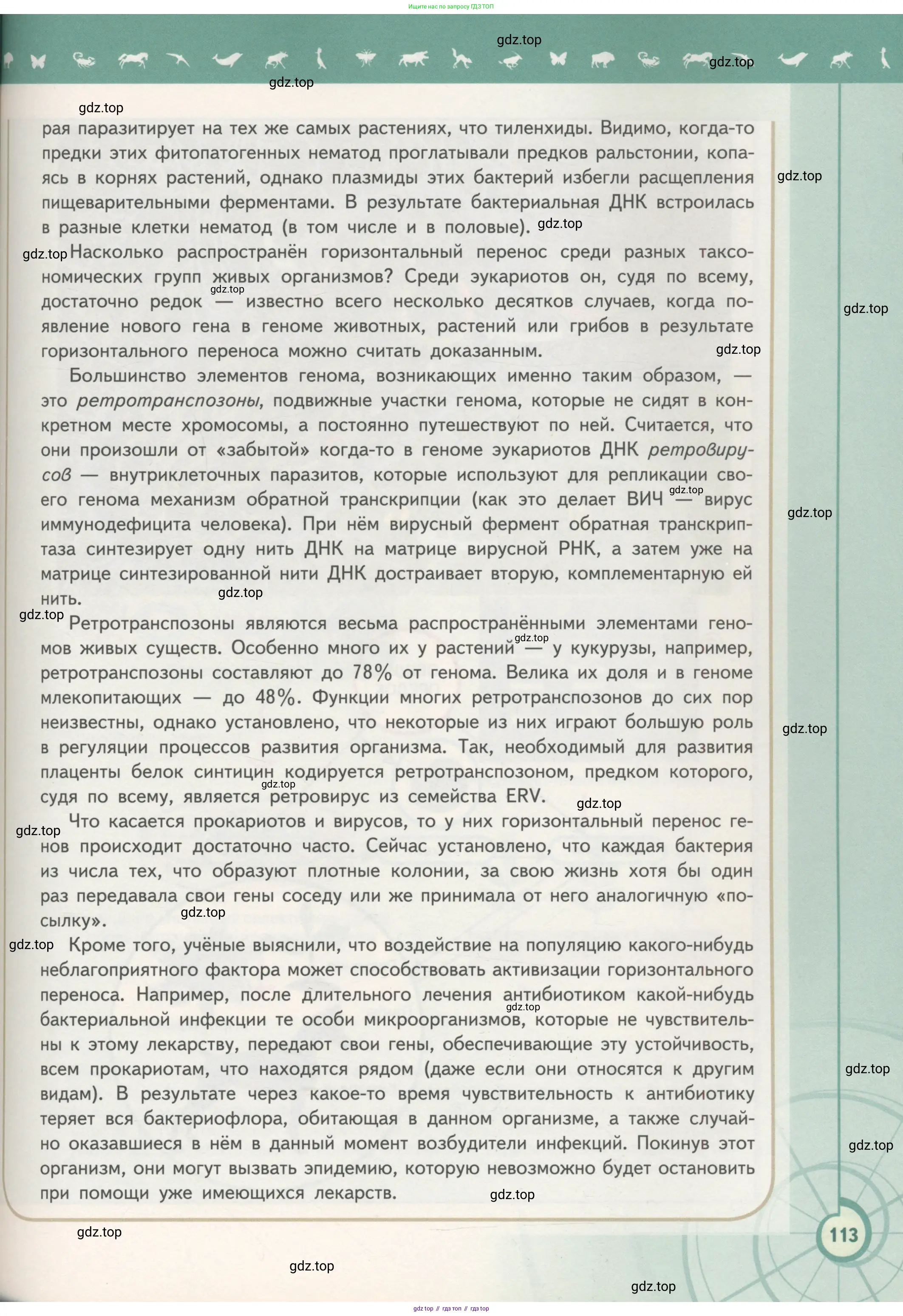 Биология, 11 класс Учебник, авторы: Пасечник Владимир Васильевич, Каменский Андрей Александрович, Рубцов Александр Михайлович, Швецов Глеб Геннадьевич, Гапонюк Зоя Георгиевна, издательство Просвещение, Москва, 2018, страница 113