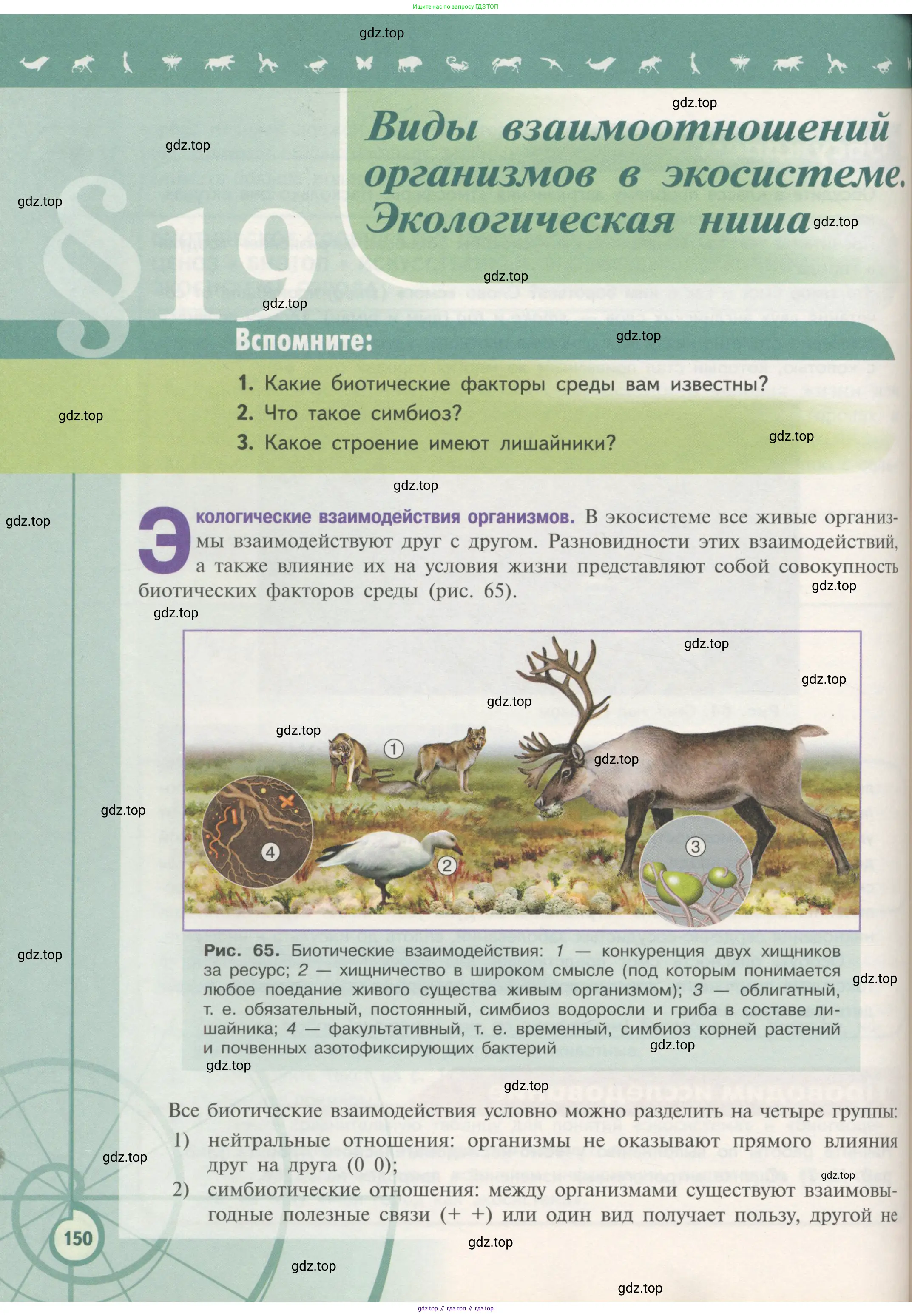 Биология, 11 класс Учебник, авторы: Пасечник Владимир Васильевич, Каменский Андрей Александрович, Рубцов Александр Михайлович, Швецов Глеб Геннадьевич, Гапонюк Зоя Георгиевна, издательство Просвещение, Москва, 2018, страница 150