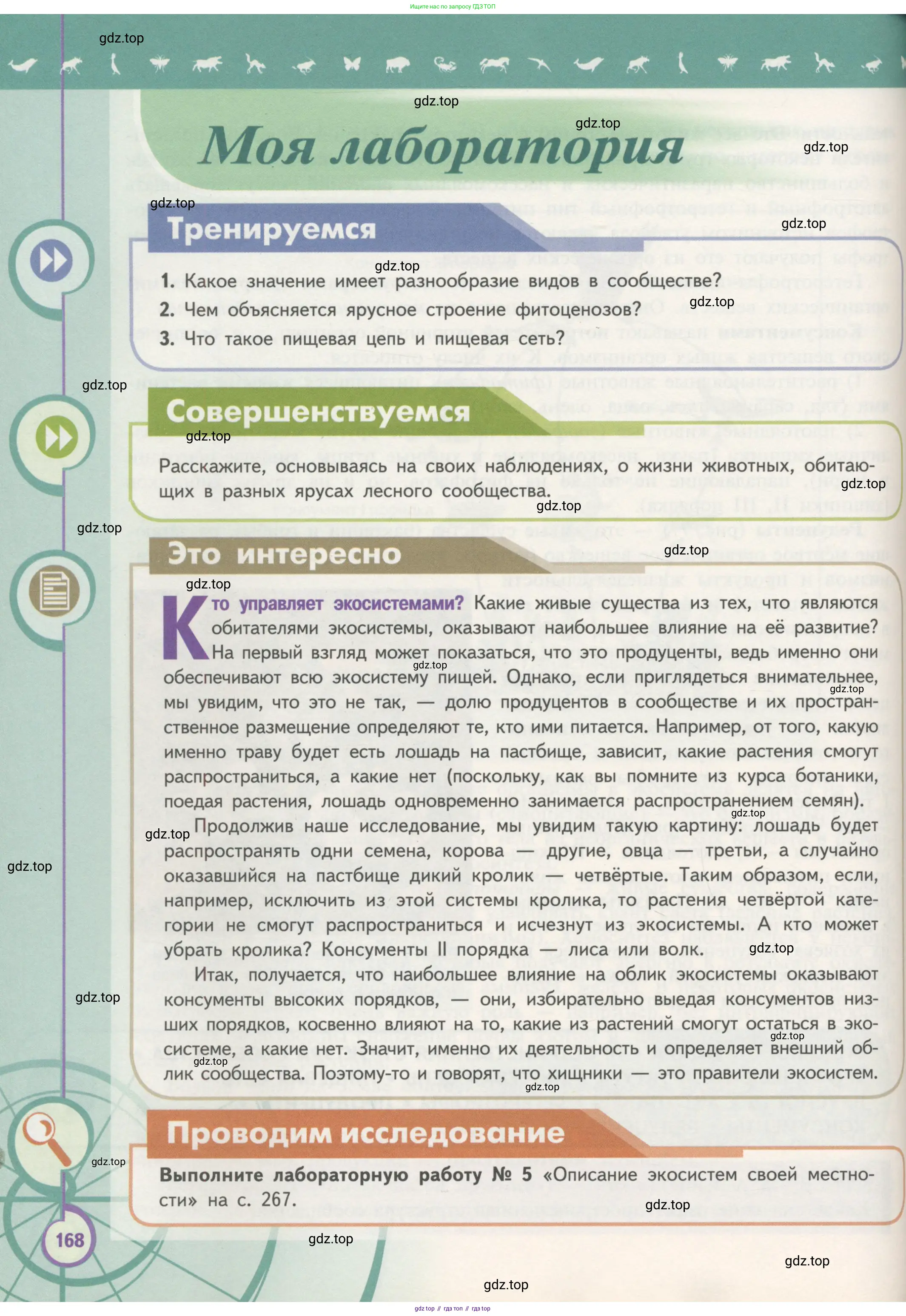 Биология, 11 класс Учебник, авторы: Пасечник Владимир Васильевич, Каменский Андрей Александрович, Рубцов Александр Михайлович, Швецов Глеб Геннадьевич, Гапонюк Зоя Георгиевна, издательство Просвещение, Москва, 2018, страница 168