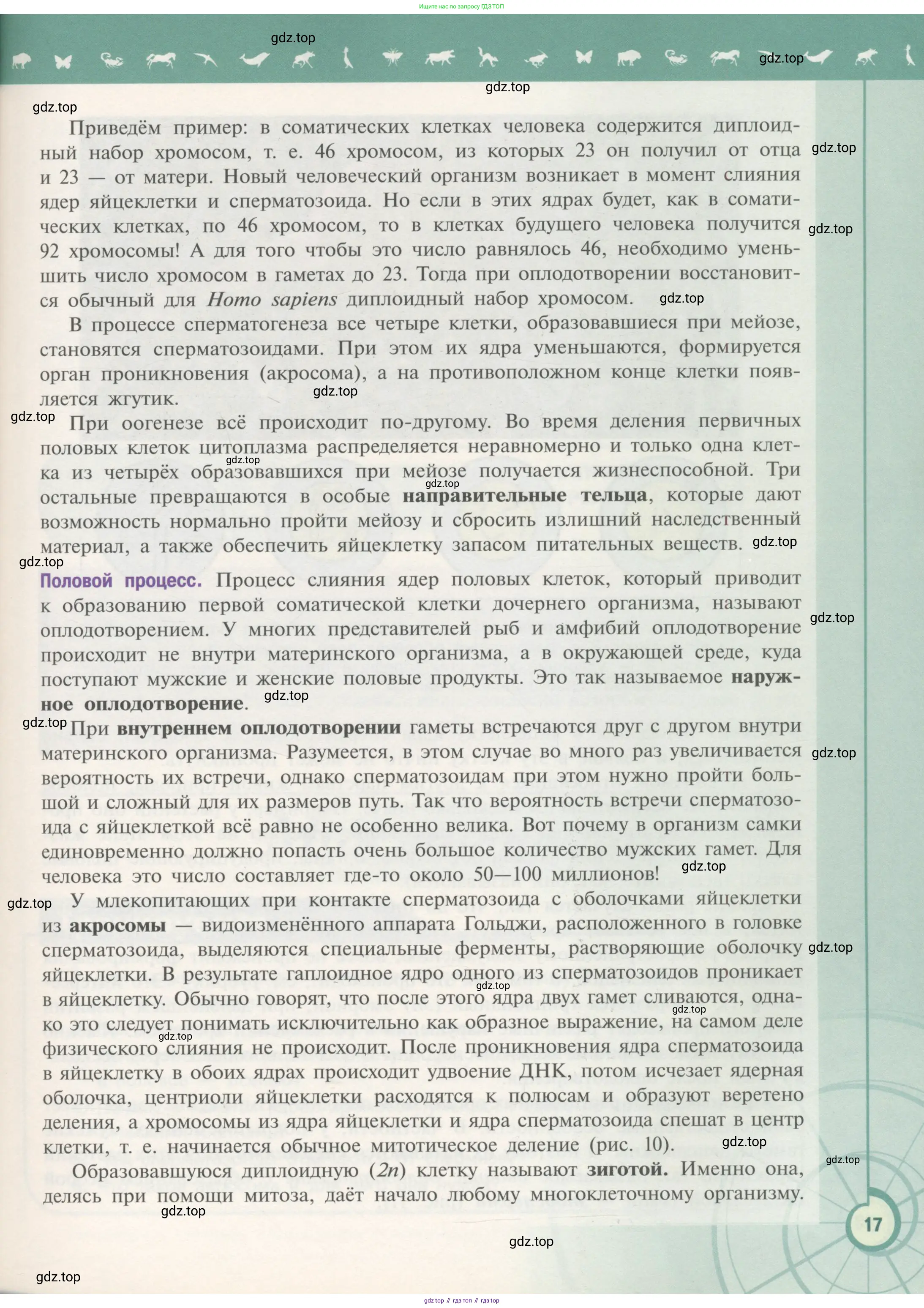 Биология, 11 класс Учебник, авторы: Пасечник Владимир Васильевич, Каменский Андрей Александрович, Рубцов Александр Михайлович, Швецов Глеб Геннадьевич, Гапонюк Зоя Георгиевна, издательство Просвещение, Москва, 2018, страница 17