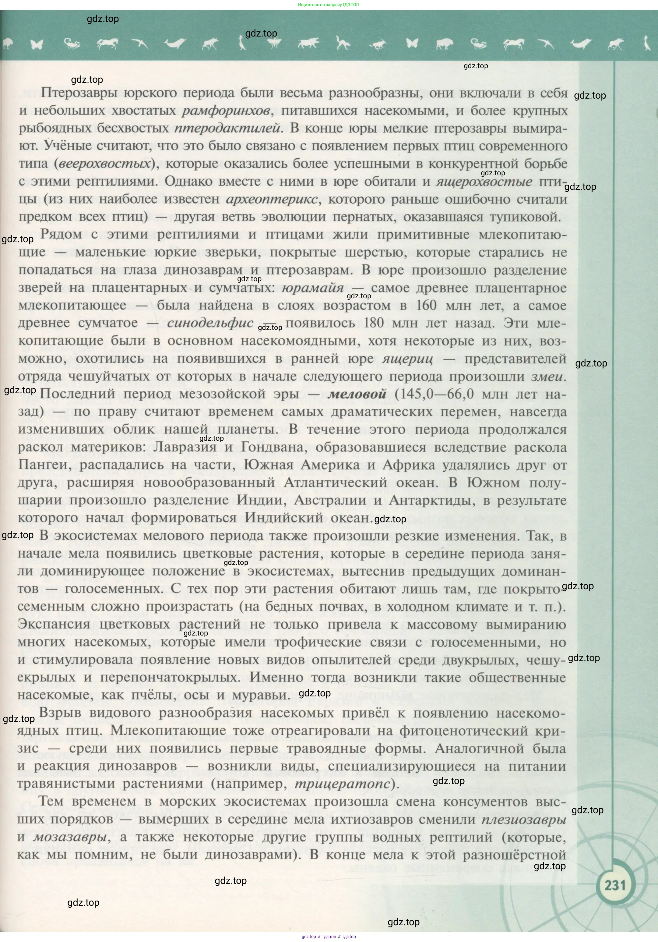 Биология, 11 класс Учебник, авторы: Пасечник Владимир Васильевич, Каменский Андрей Александрович, Рубцов Александр Михайлович, Швецов Глеб Геннадьевич, Гапонюк Зоя Георгиевна, издательство Просвещение, Москва, 2018, страница 231