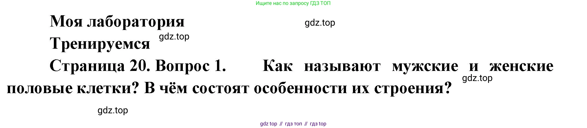 ГДЗ Биология, 11 класс Учебник, авторы: Пасечник Владимир Васильевич, Каменский Андрей Александрович, Рубцов Александр Михайлович, Швецов Глеб Геннадьевич, Гапонюк Зоя Георгиевна, издательство Просвещение, Москва, 2018, страница 19, номер 1, Решение