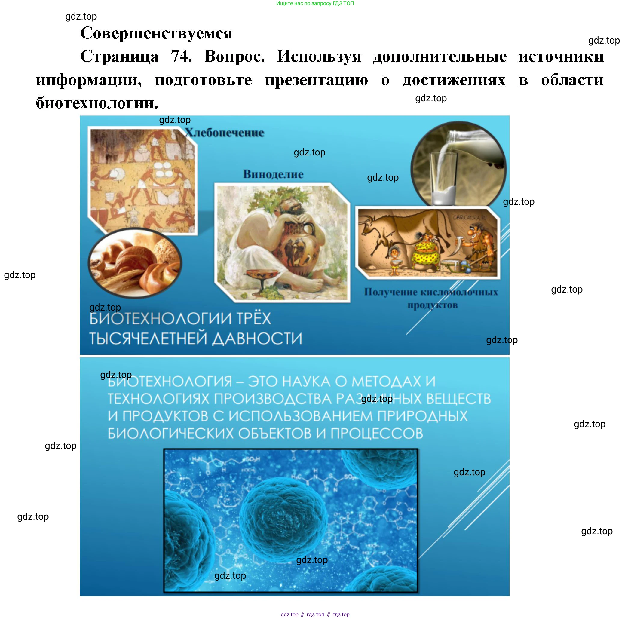 Биология, 11 класс Учебник, авторы: Пасечник Владимир Васильевич, Каменский Андрей Александрович, Рубцов Александр Михайлович, Швецов Глеб Геннадьевич, Гапонюк Зоя Георгиевна, издательство Просвещение, Москва, 2018, страница 74, Решение