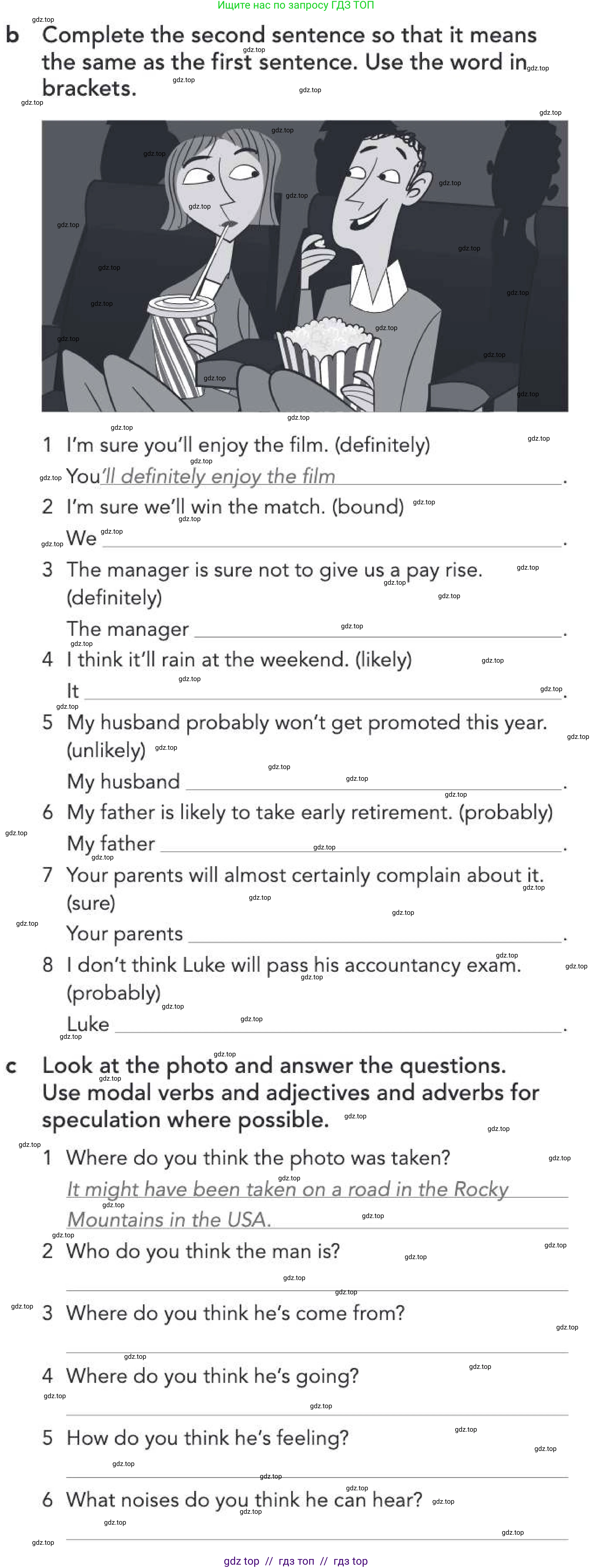Английский язык (english), 5-11 класс Рабочая тетрадь (workbook), авторы: Latham-Koenig Christina, Oxenden Clive, Lambert Jerry, Chomacki Kate, Hudson Jane, издательство Oxford University Press, Москва, 2019, бирюзового цвета, страница 30, номер 3, Условие (продолжение 2)