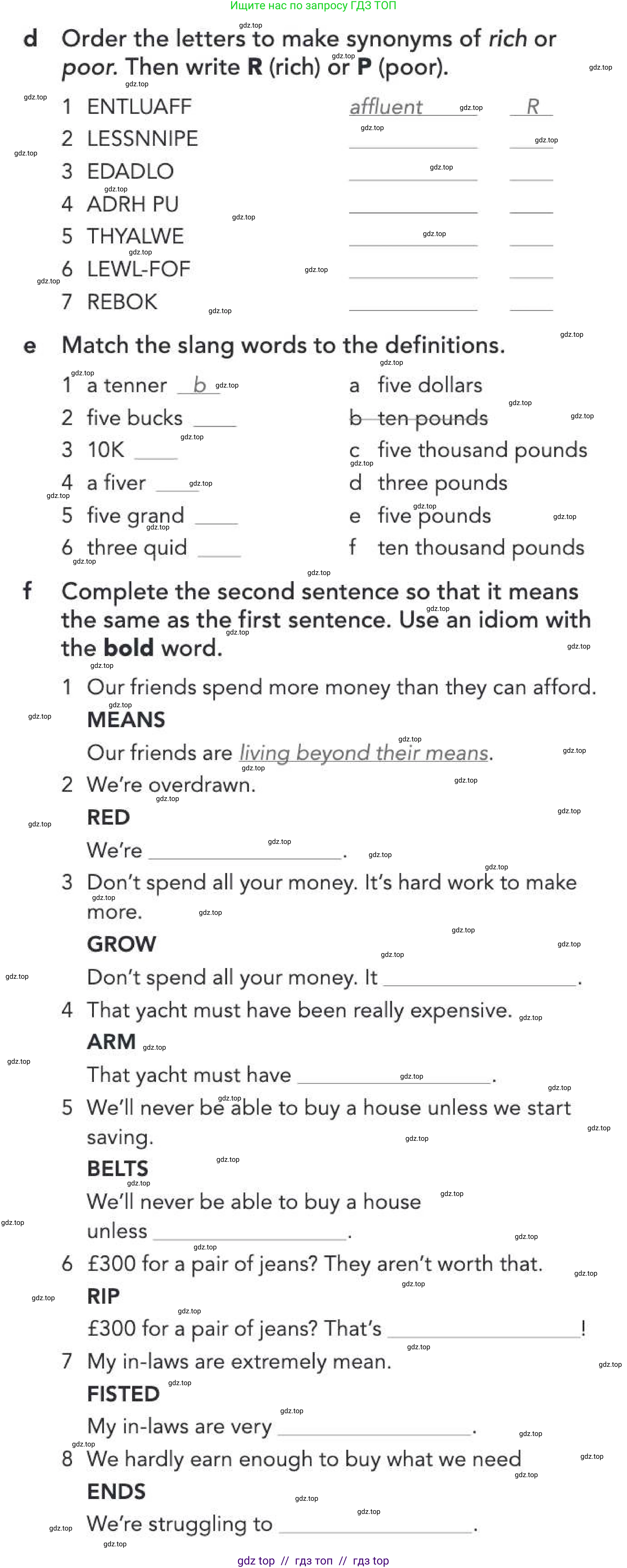 Английский язык (english), 5-11 класс Рабочая тетрадь (workbook), авторы: Latham-Koenig Christina, Oxenden Clive, Lambert Jerry, Chomacki Kate, Hudson Jane, издательство Oxford University Press, Москва, 2019, бирюзового цвета, страница 35, номер 1, Условие (продолжение 2)