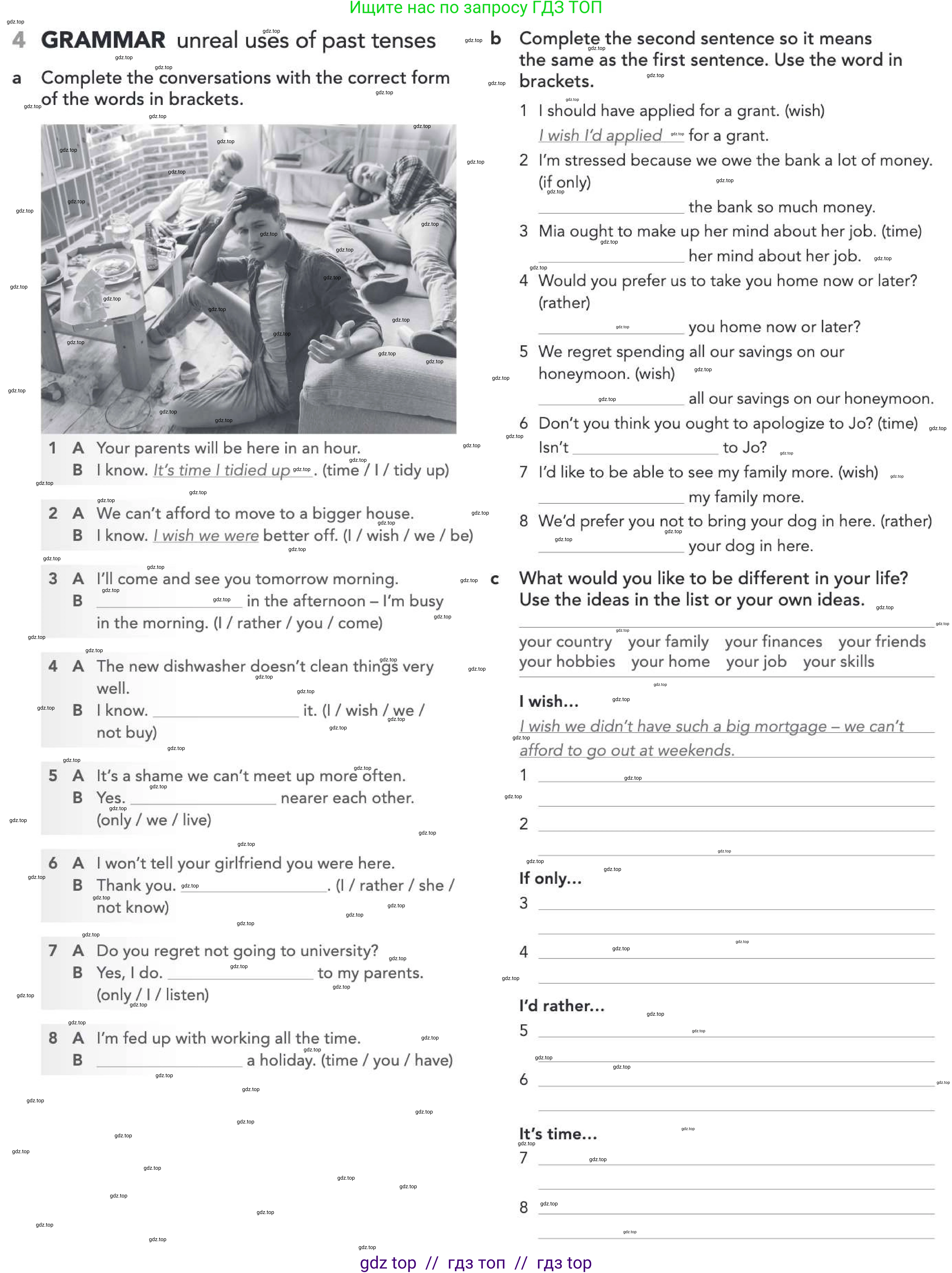 Английский язык (english), 5-11 класс Рабочая тетрадь (workbook), авторы: Latham-Koenig Christina, Oxenden Clive, Lambert Jerry, Chomacki Kate, Hudson Jane, издательство Oxford University Press, Москва, 2019, бирюзового цвета, страница 37, номер 4, Условие