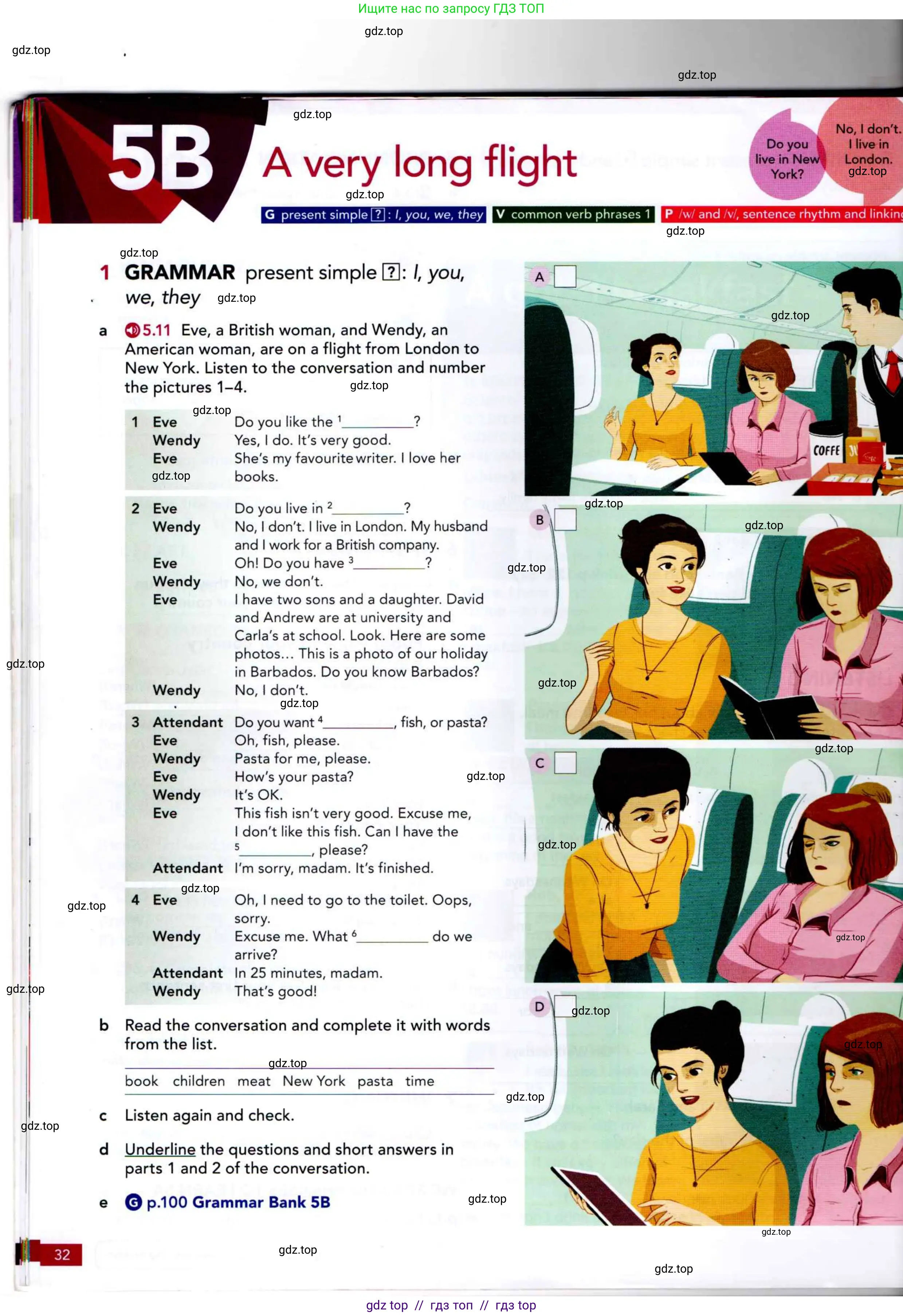 Английский язык (english), 5 класс Учебник (Student's book), авторы: Latham-Koenig Christina, Oxenden Clive, Lambert Jerry, издательство Oxford University Press, Москва, 2019, белого цвета, страница 32