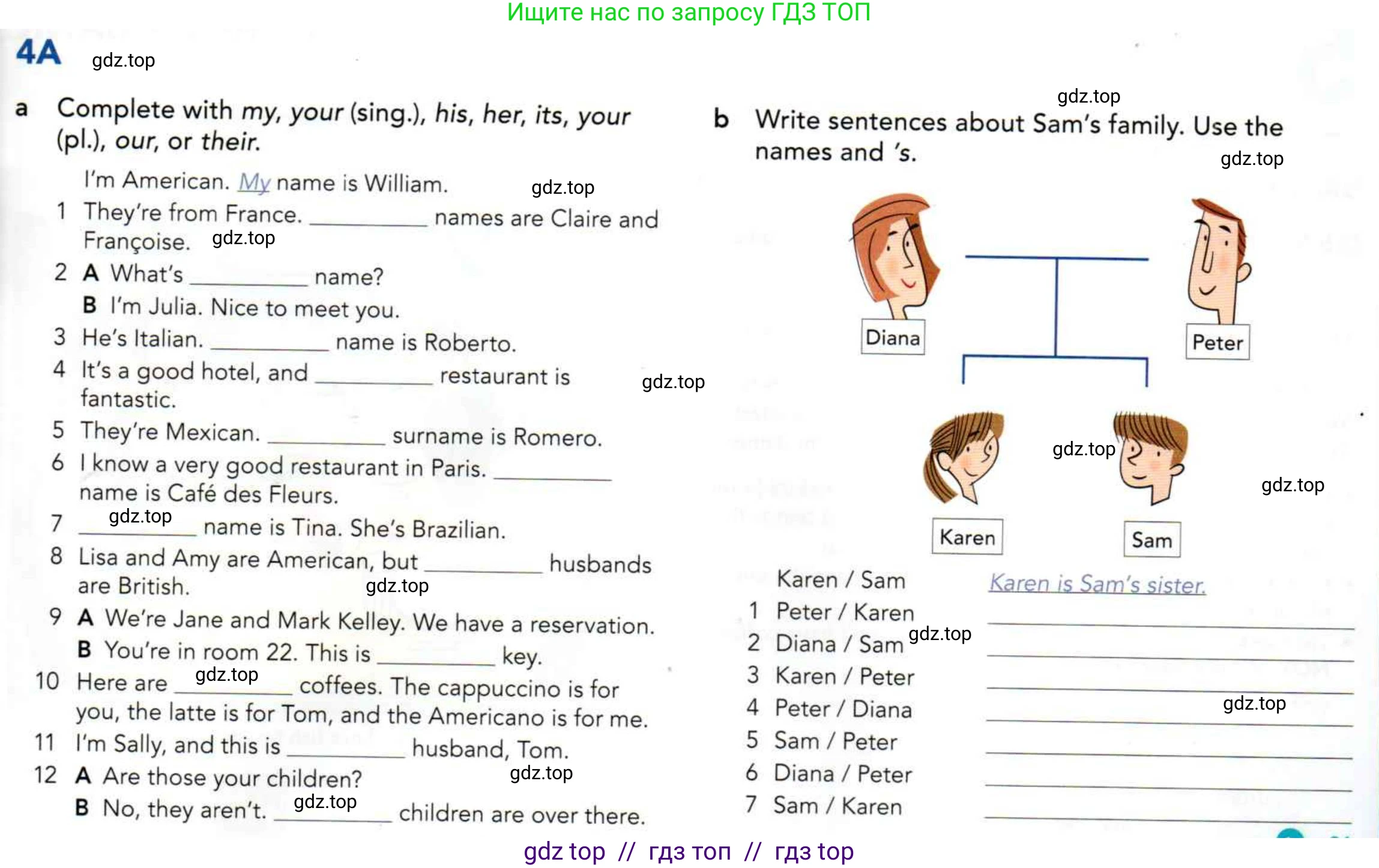 Английский язык (english), 5 класс Учебник (Student's book), авторы: Latham-Koenig Christina, Oxenden Clive, Lambert Jerry, издательство Oxford University Press, Москва, 2019, белого цвета, страница 24, номер 3, Условие (продолжение 5)