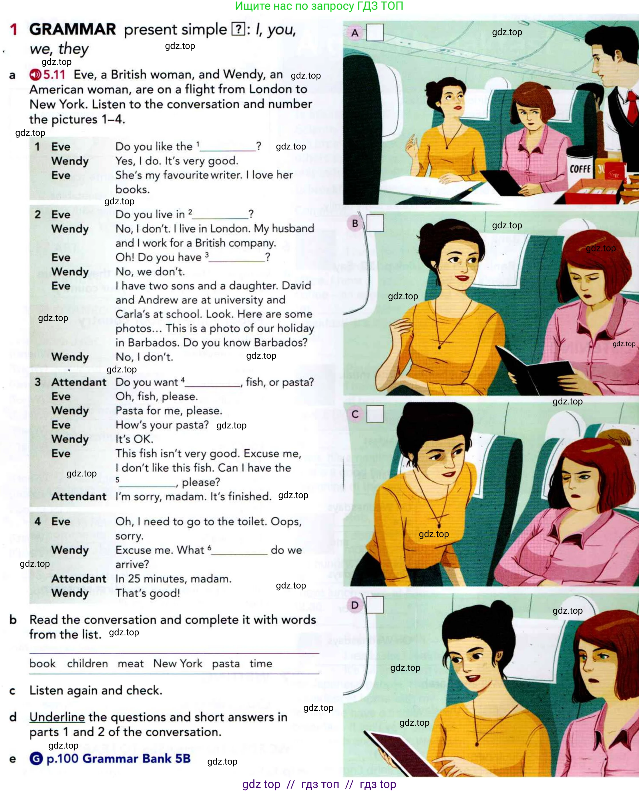 Английский язык (english), 5 класс Учебник (Student's book), авторы: Latham-Koenig Christina, Oxenden Clive, Lambert Jerry, издательство Oxford University Press, Москва, 2019, белого цвета, страница 32, номер 1, Условие