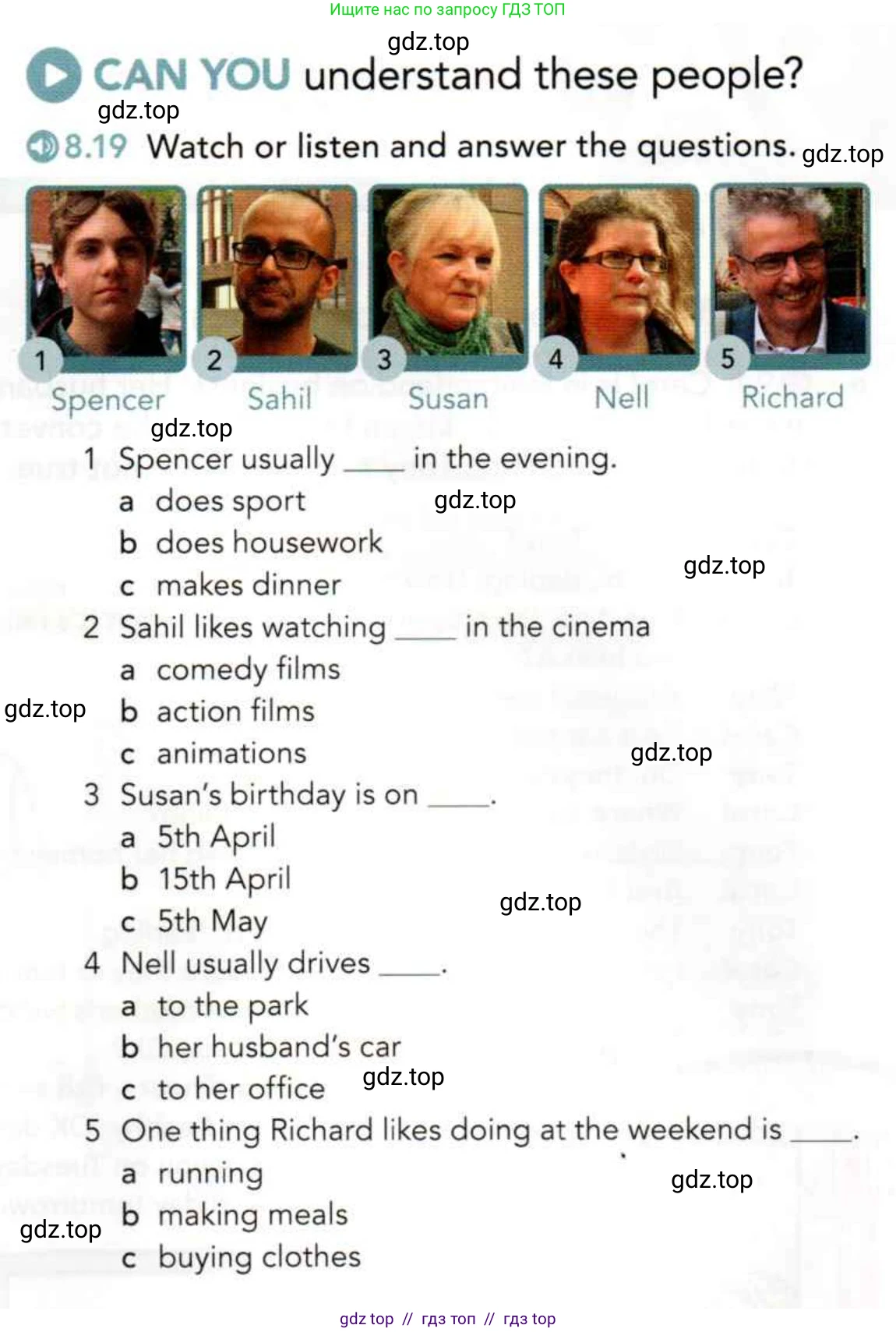 Английский язык (english), 5 класс Учебник (Student's book), авторы: Latham-Koenig Christina, Oxenden Clive, Lambert Jerry, издательство Oxford University Press, Москва, 2019, белого цвета, страница 53, Условие
