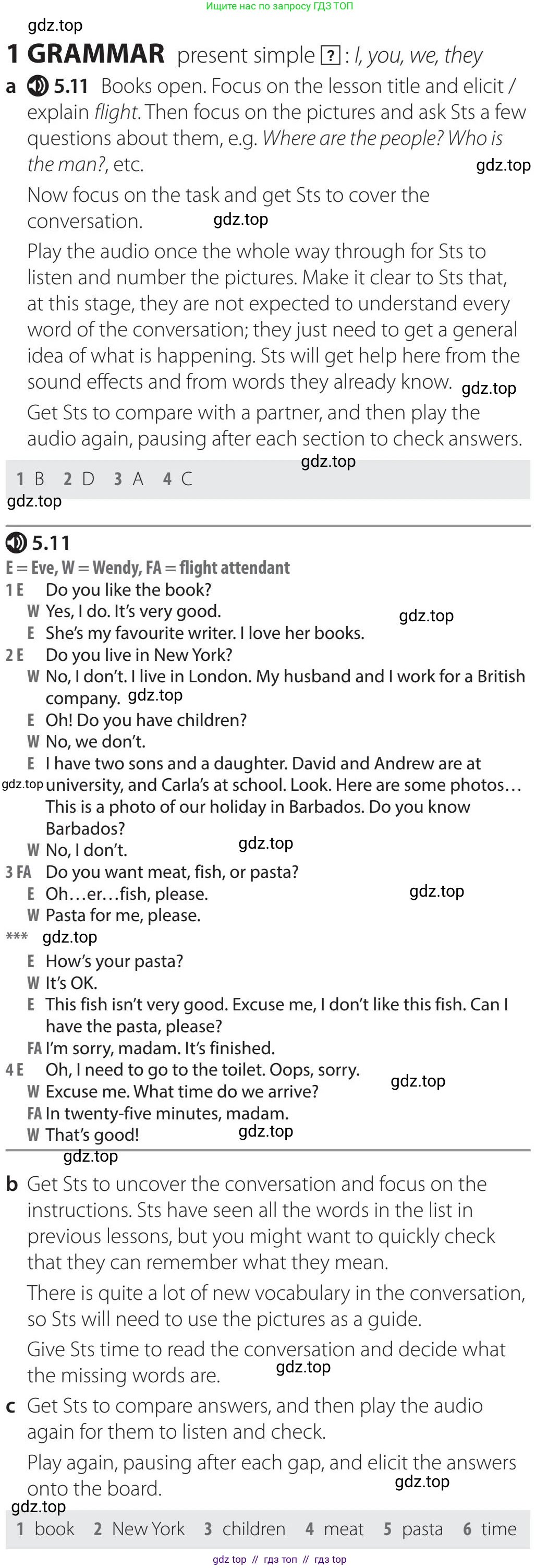 Английский язык (english), 5 класс Учебник (Student's book), авторы: Latham-Koenig Christina, Oxenden Clive, Lambert Jerry, издательство Oxford University Press, Москва, 2019, белого цвета, страница 32, номер 1, Teacer's Guide