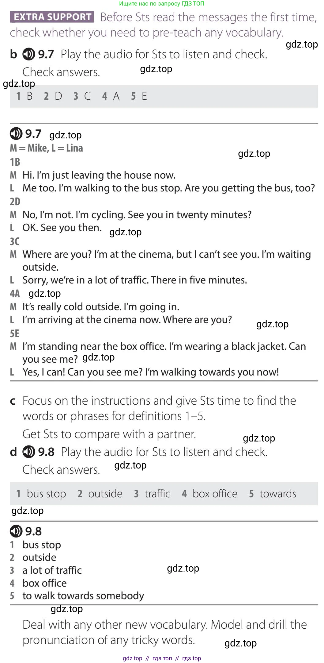 Английский язык (english), 5 класс Учебник (Student's book), авторы: Latham-Koenig Christina, Oxenden Clive, Lambert Jerry, издательство Oxford University Press, Москва, 2019, белого цвета, страница 55, номер 4, Teacer's Guide (продолжение 2)