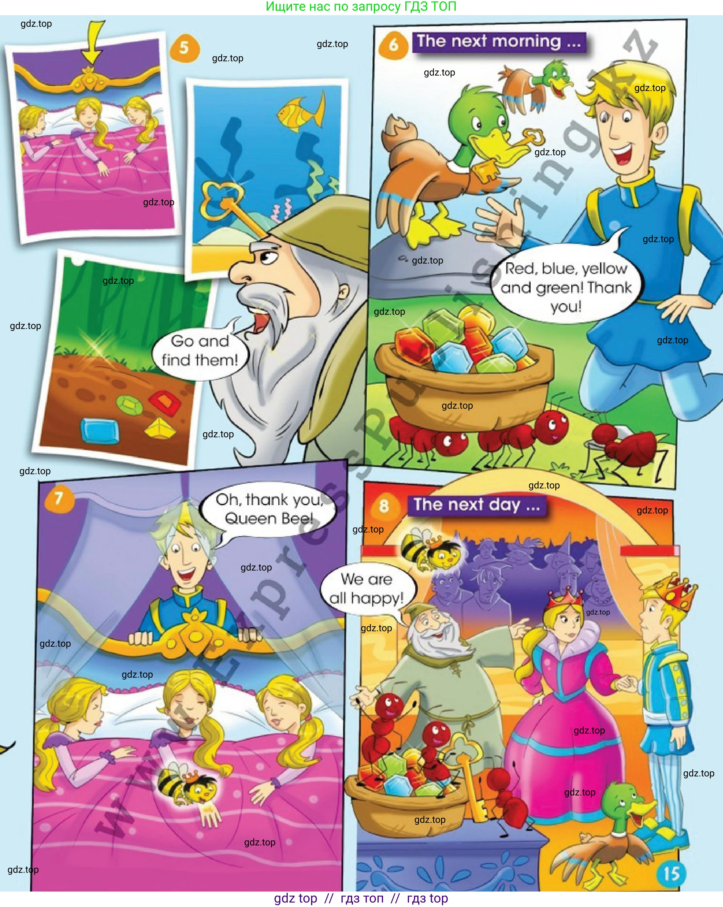 Английский язык (english), 1 класс Учебник (Pupil's book), авторы: Дули Дженни (Dooley Jenny), Эванс Вирджиния (Evans Virginia), Оби Боб (Obee Bob), издательство Express Publishing, Алматы, 2016, голубого цвета, страница 14, номер 4, Условие (продолжение 2)