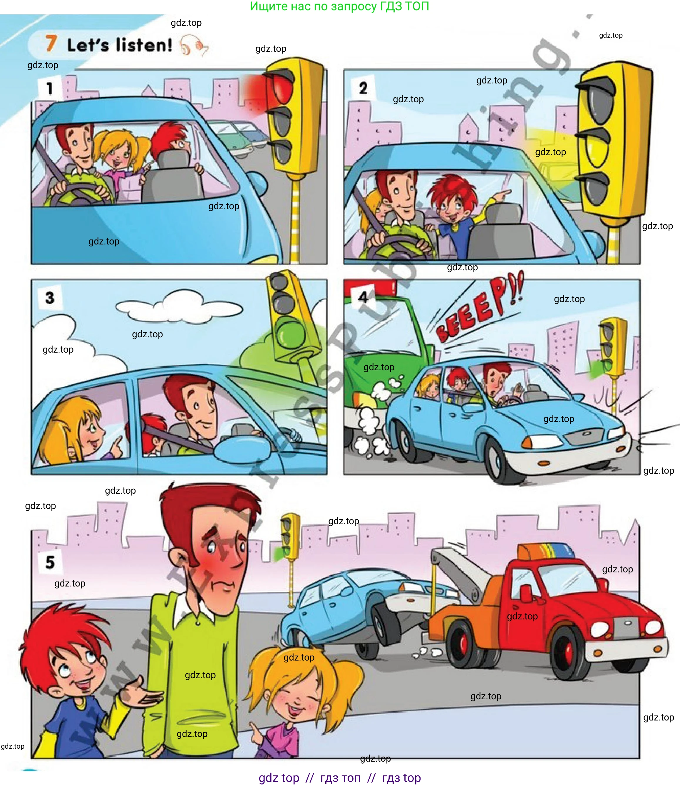 Английский язык (english), 1 класс Учебник (Pupil's book), авторы: Дули Дженни (Dooley Jenny), Эванс Вирджиния (Evans Virginia), Оби Боб (Obee Bob), издательство Express Publishing, Алматы, 2016, голубого цвета, страница 8, номер 7, Условие