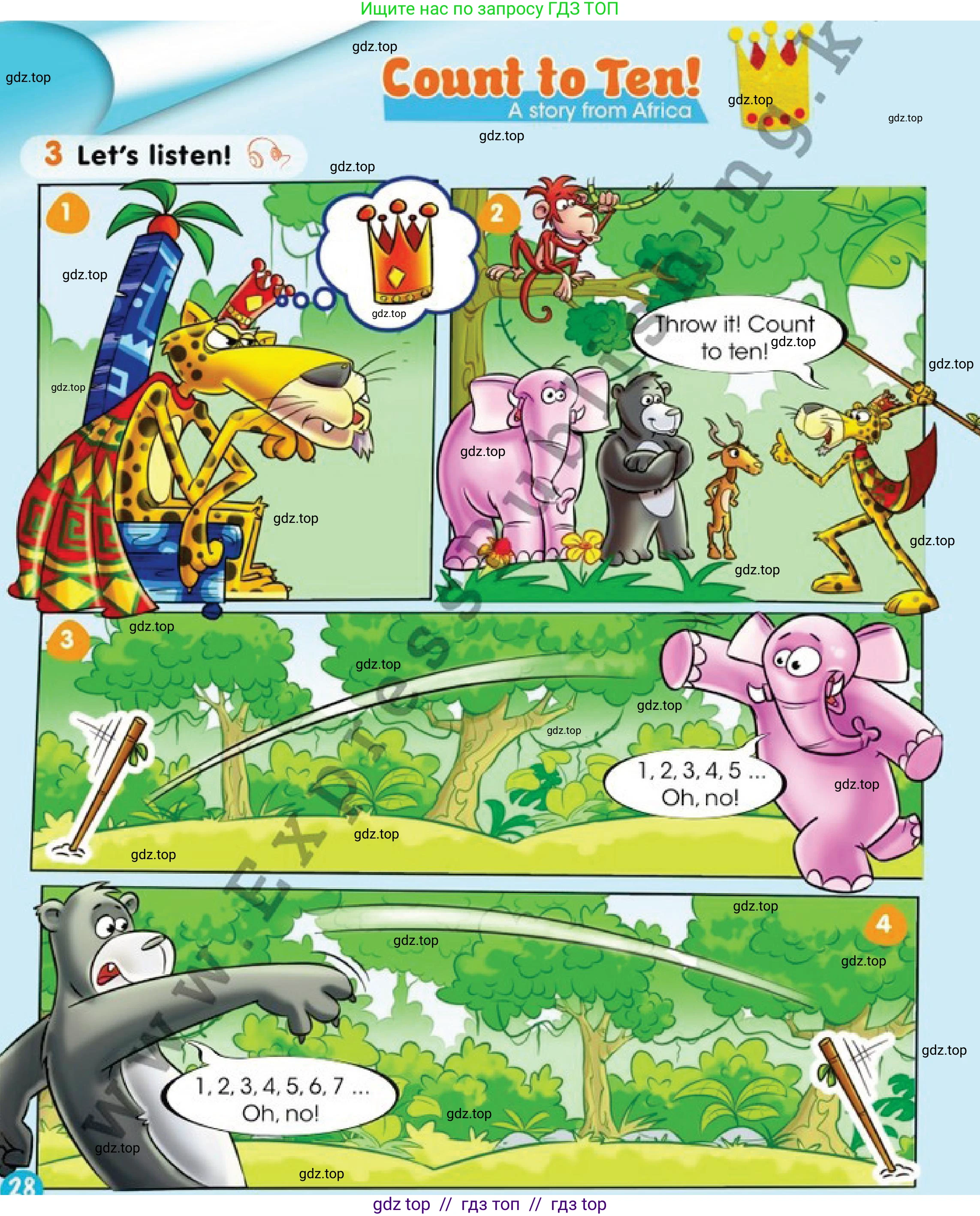 Английский язык (english), 1 класс Учебник (Pupil's book), авторы: Дули Дженни (Dooley Jenny), Эванс Вирджиния (Evans Virginia), Оби Боб (Obee Bob), издательство Express Publishing, Алматы, 2016, голубого цвета, страница 28, номер 3, Условие