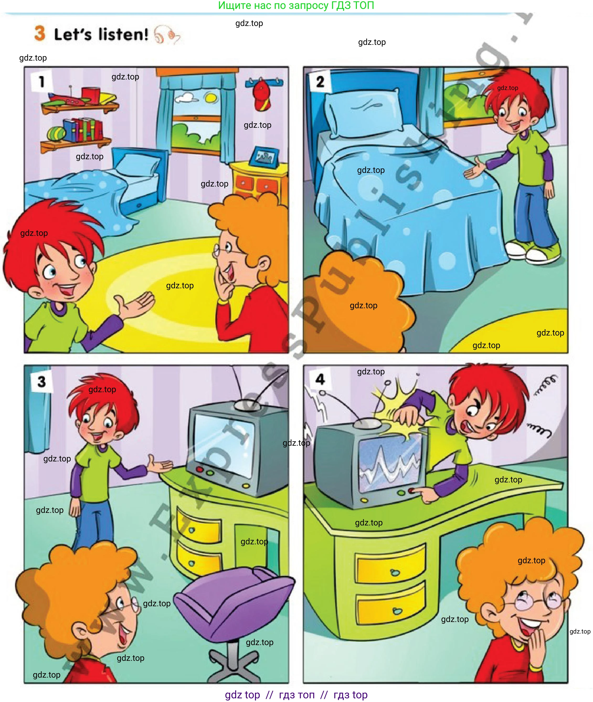 Английский язык (english), 1 класс Учебник (Pupil's book), авторы: Дули Дженни (Dooley Jenny), Эванс Вирджиния (Evans Virginia), Оби Боб (Obee Bob), издательство Express Publishing, Алматы, 2016, голубого цвета, страница 33, номер 3, Условие