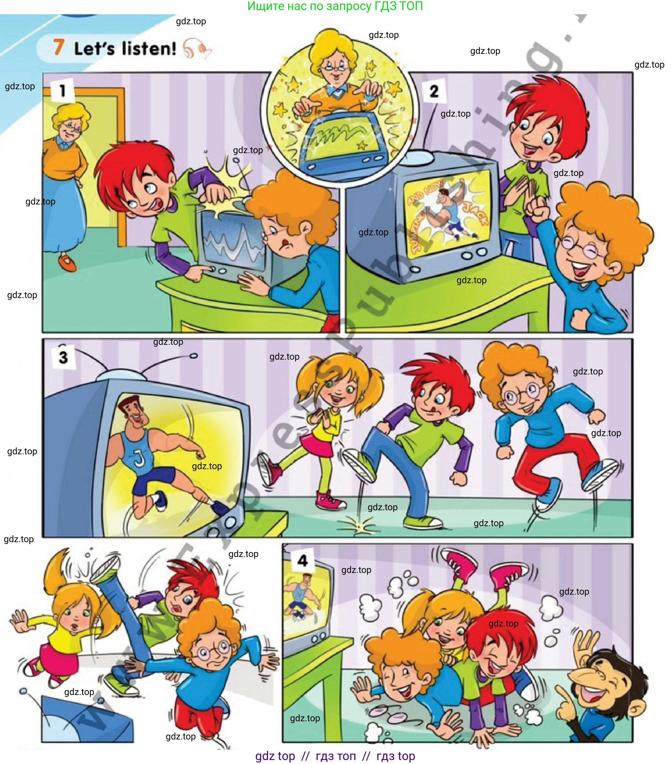 Английский язык (english), 1 класс Учебник (Pupil's book), авторы: Дули Дженни (Dooley Jenny), Эванс Вирджиния (Evans Virginia), Оби Боб (Obee Bob), издательство Express Publishing, Алматы, 2016, голубого цвета, страница 36, номер 7, Условие