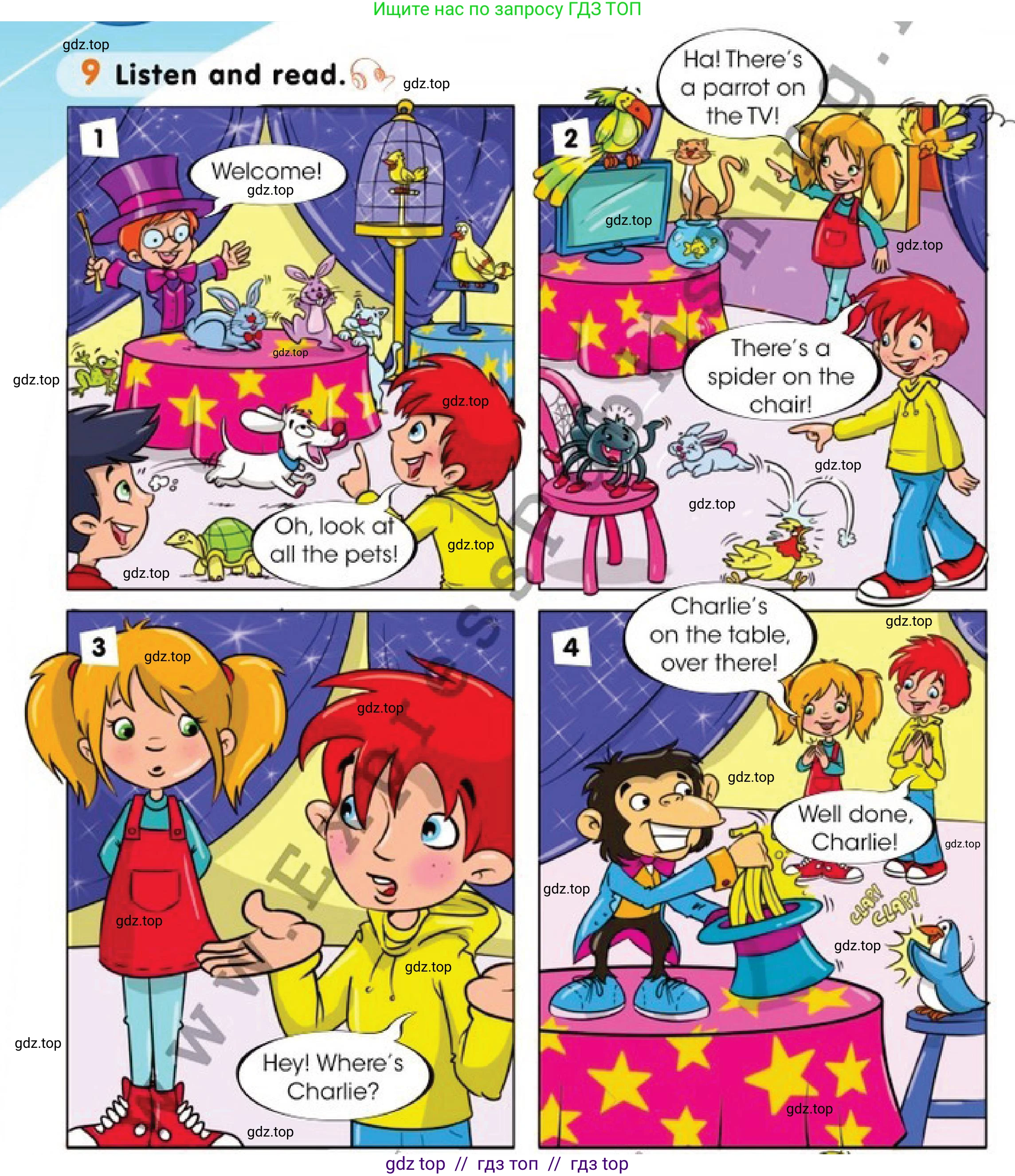 Английский язык (english), 1 класс Учебник (Pupil's book), авторы: Дули Дженни (Dooley Jenny), Эванс Вирджиния (Evans Virginia), Оби Боб (Obee Bob), издательство Express Publishing, Алматы, 2016, голубого цвета, страница 50, номер 9, Условие