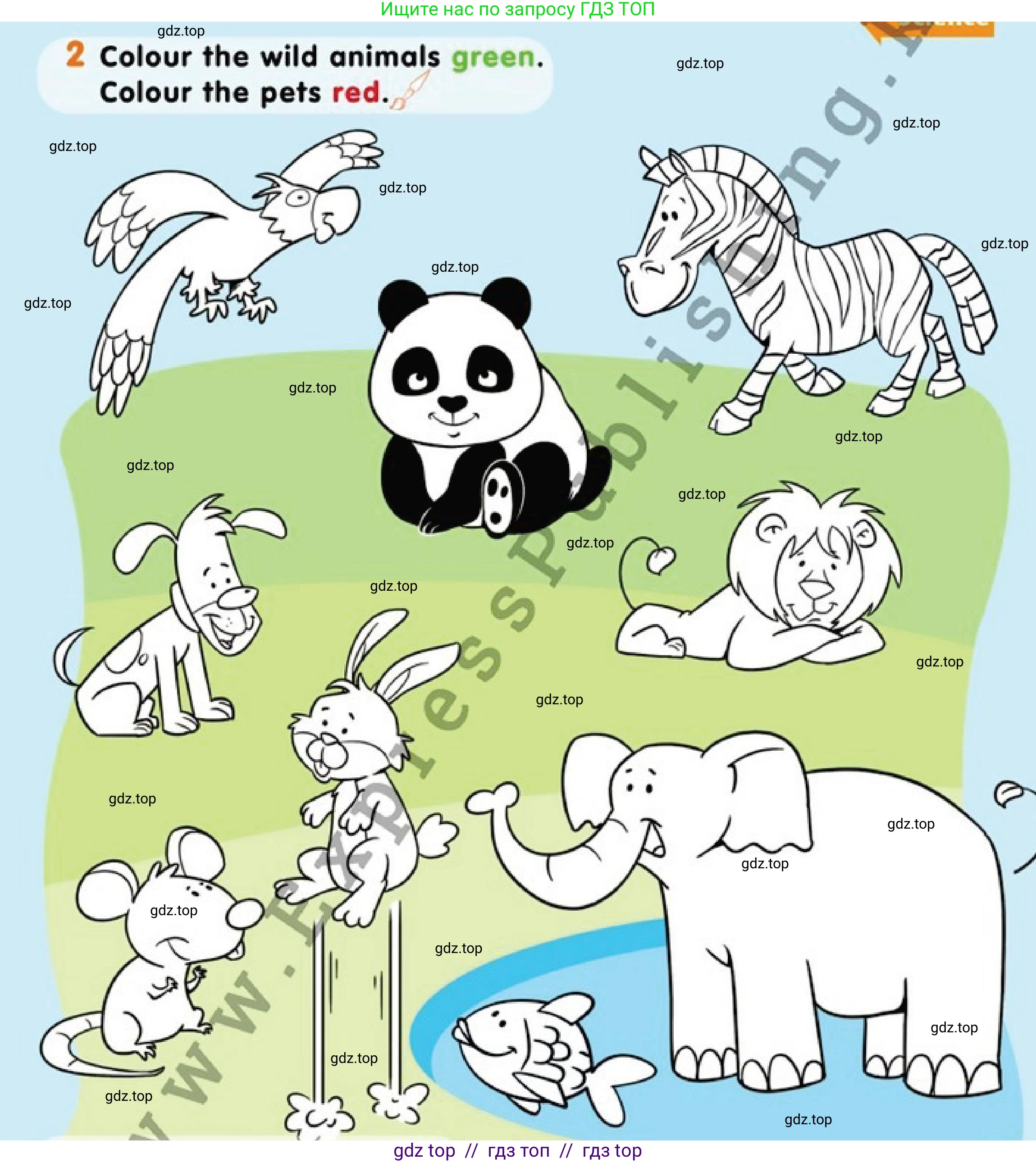 Английский язык (english), 1 класс Учебник (Pupil's book), авторы: Дули Дженни (Dooley Jenny), Эванс Вирджиния (Evans Virginia), Оби Боб (Obee Bob), издательство Express Publishing, Алматы, 2016, голубого цвета, страница 55, номер 2, Условие