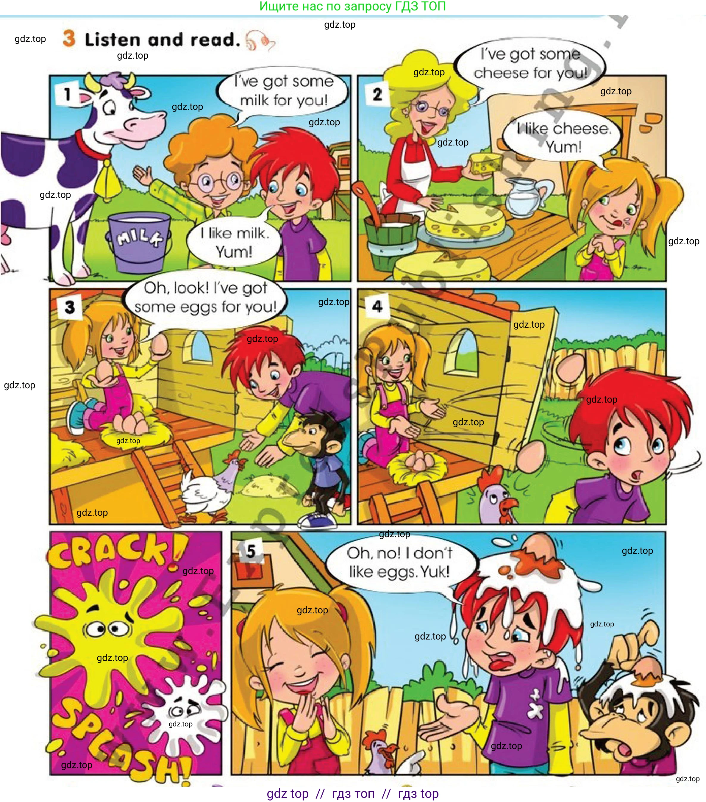 Английский язык (english), 1 класс Учебник (Pupil's book), авторы: Дули Дженни (Dooley Jenny), Эванс Вирджиния (Evans Virginia), Оби Боб (Obee Bob), издательство Express Publishing, Алматы, 2016, голубого цвета, страница 61, номер 3, Условие