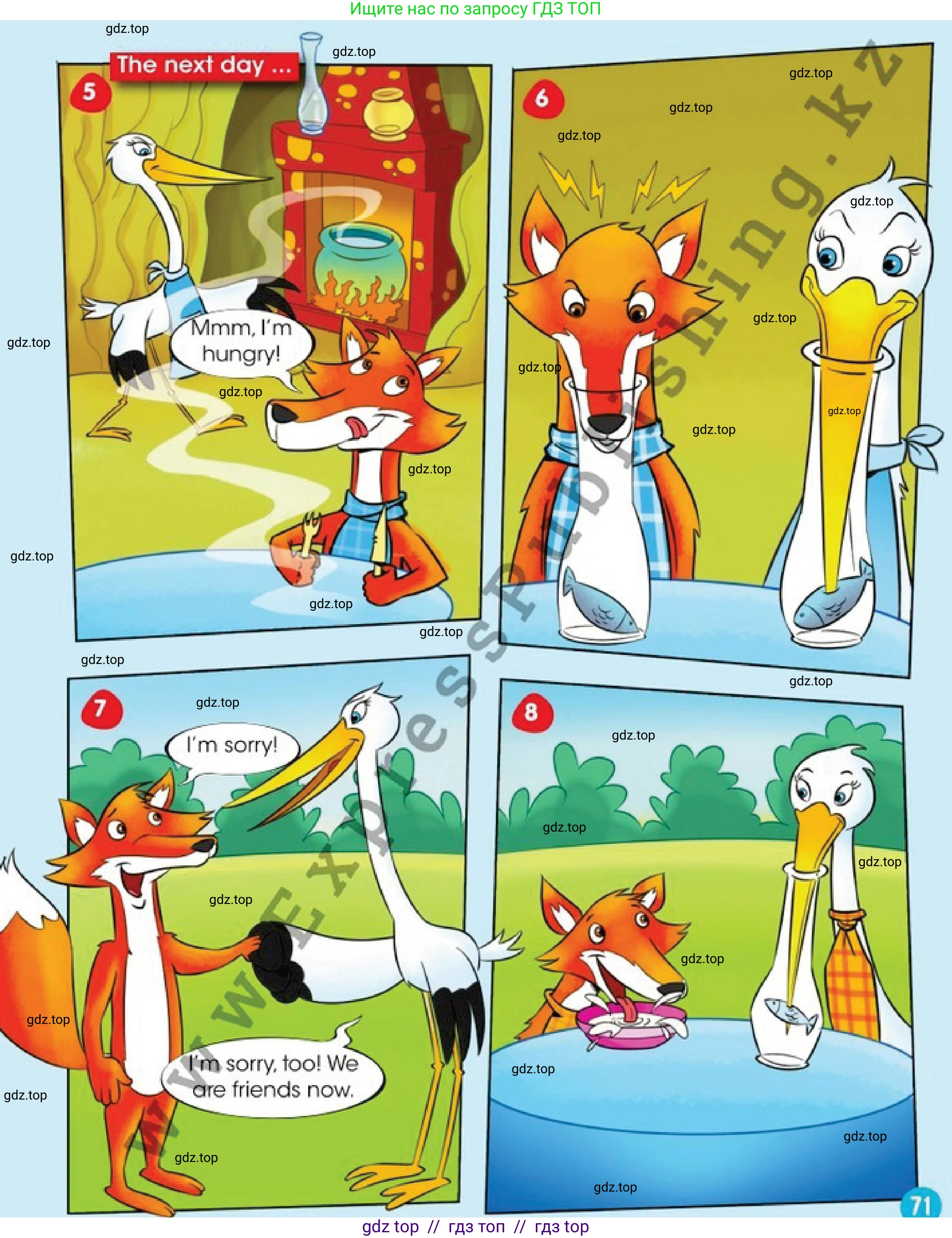 Английский язык (english), 1 класс Учебник (Pupil's book), авторы: Дули Дженни (Dooley Jenny), Эванс Вирджиния (Evans Virginia), Оби Боб (Obee Bob), издательство Express Publishing, Алматы, 2016, голубого цвета, страница 70, номер 3, Условие (продолжение 2)